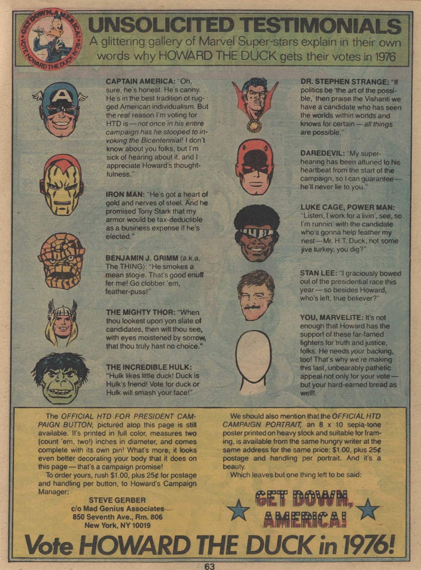 Read online Marvel Treasury Edition comic -  Issue #12 - 63