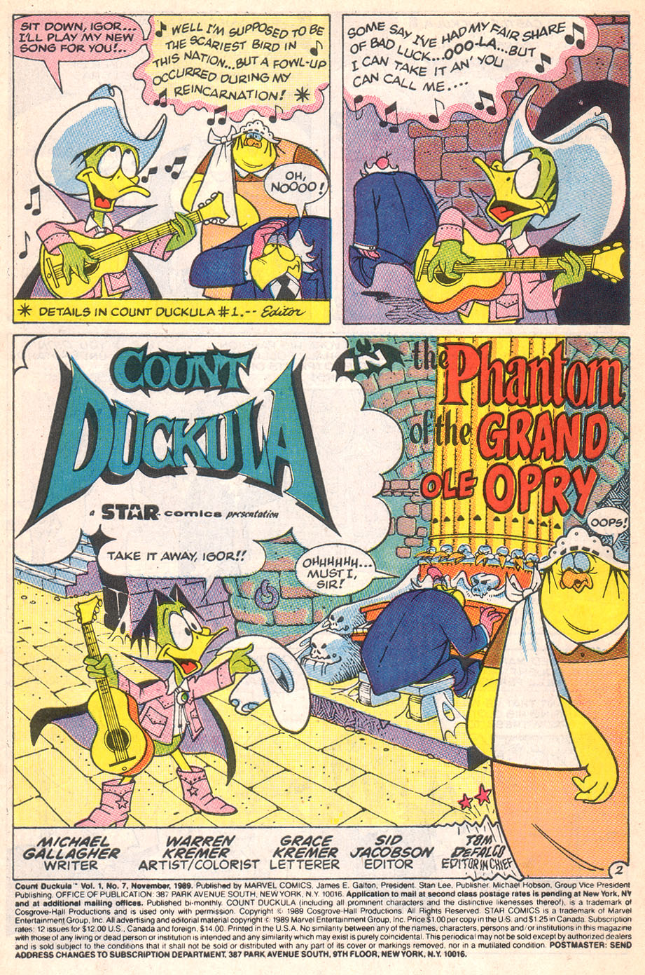 Read online Count Duckula comic -  Issue #7 - 4