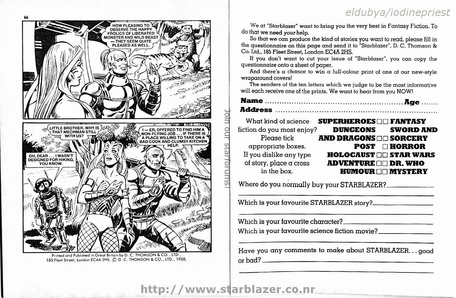Read online Starblazer comic -  Issue #216 - 35