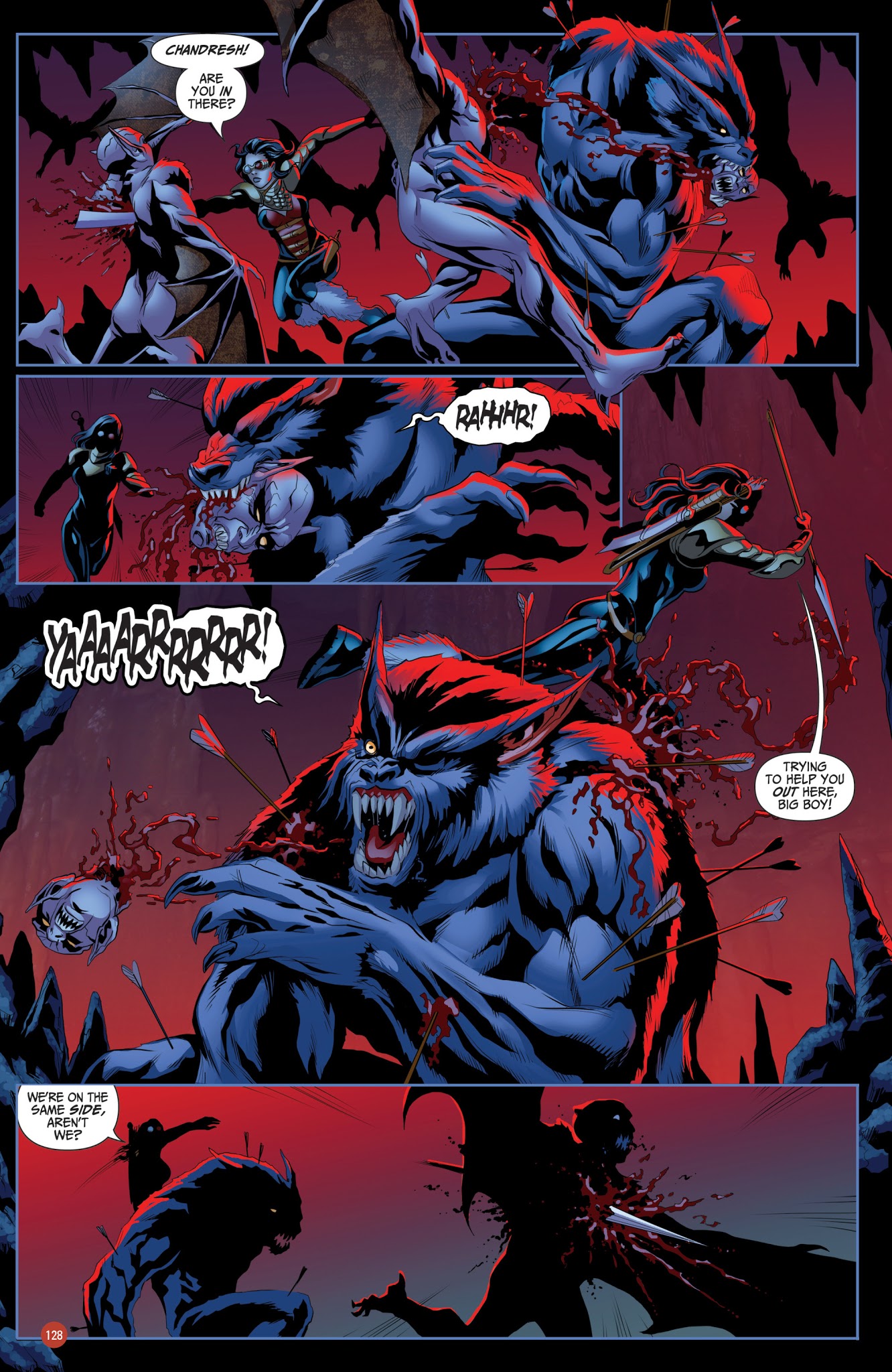 Read online Van Helsing vs. Werewolf comic -  Issue # _TPB 1 - 128