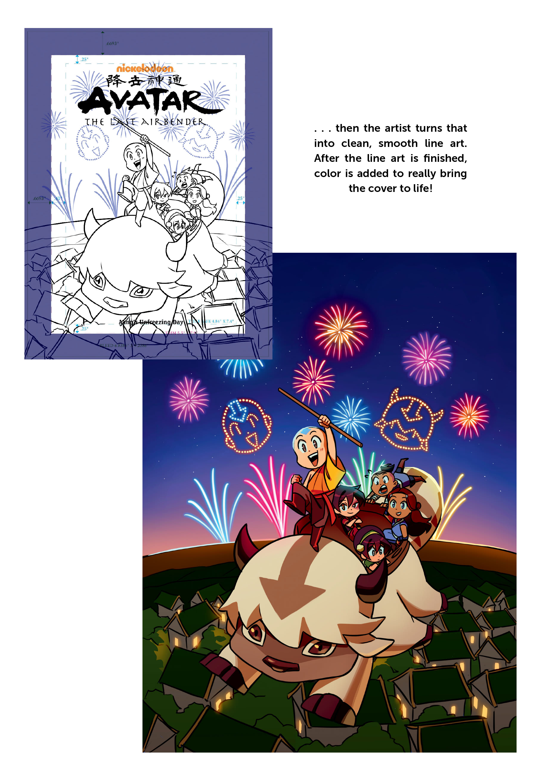 Read online Avatar: The Last Airbender Chibis - Aang's Unfreezing Day comic -  Issue # Full - 42
