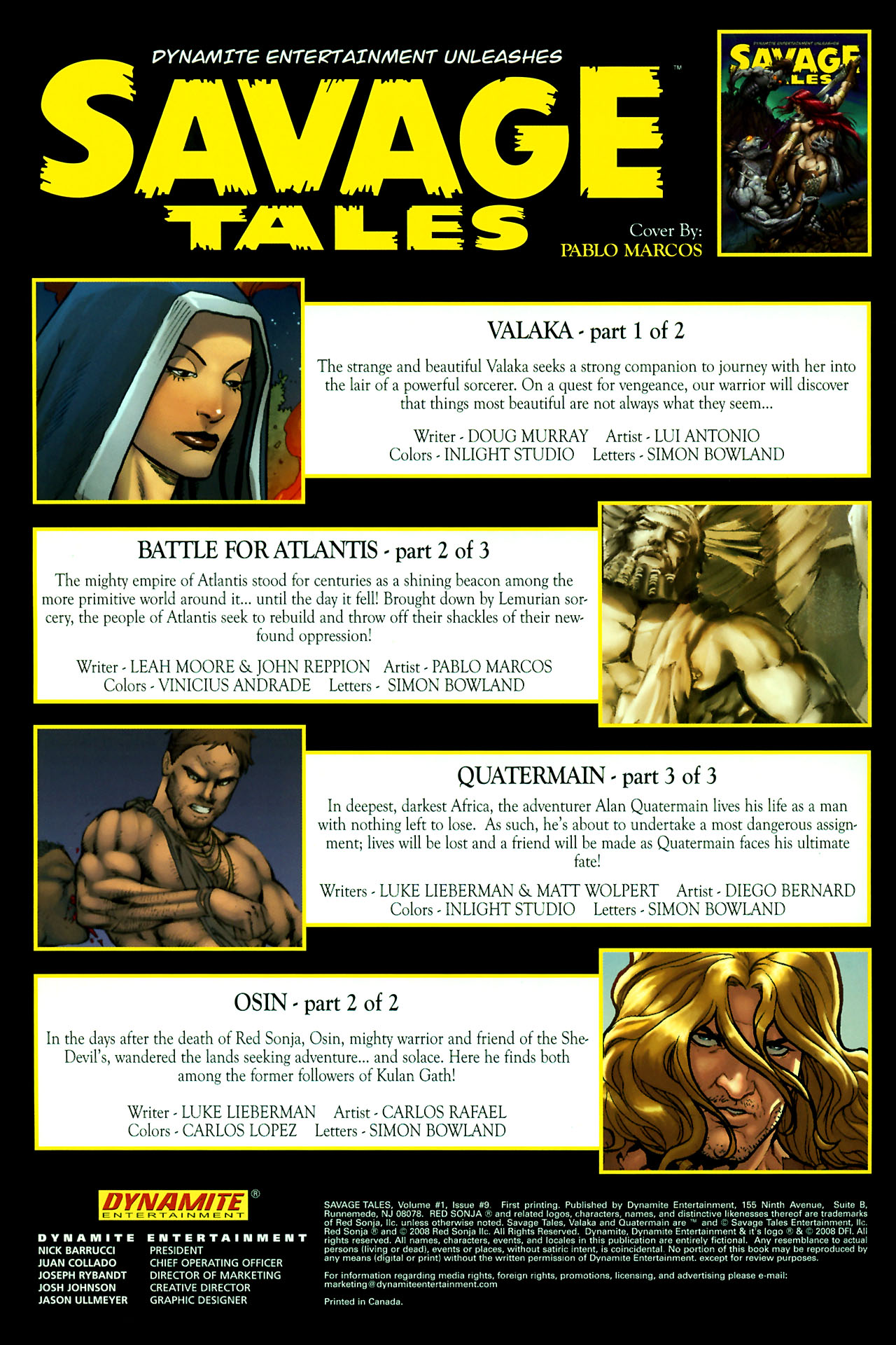 Read online Savage Tales (2007) comic -  Issue #9 - 2