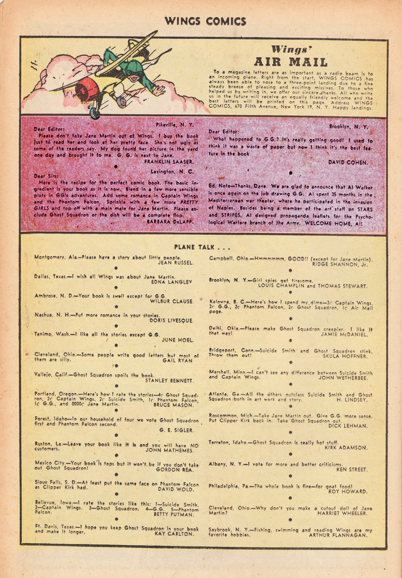 Read online Wings Comics comic -  Issue #73 - 36