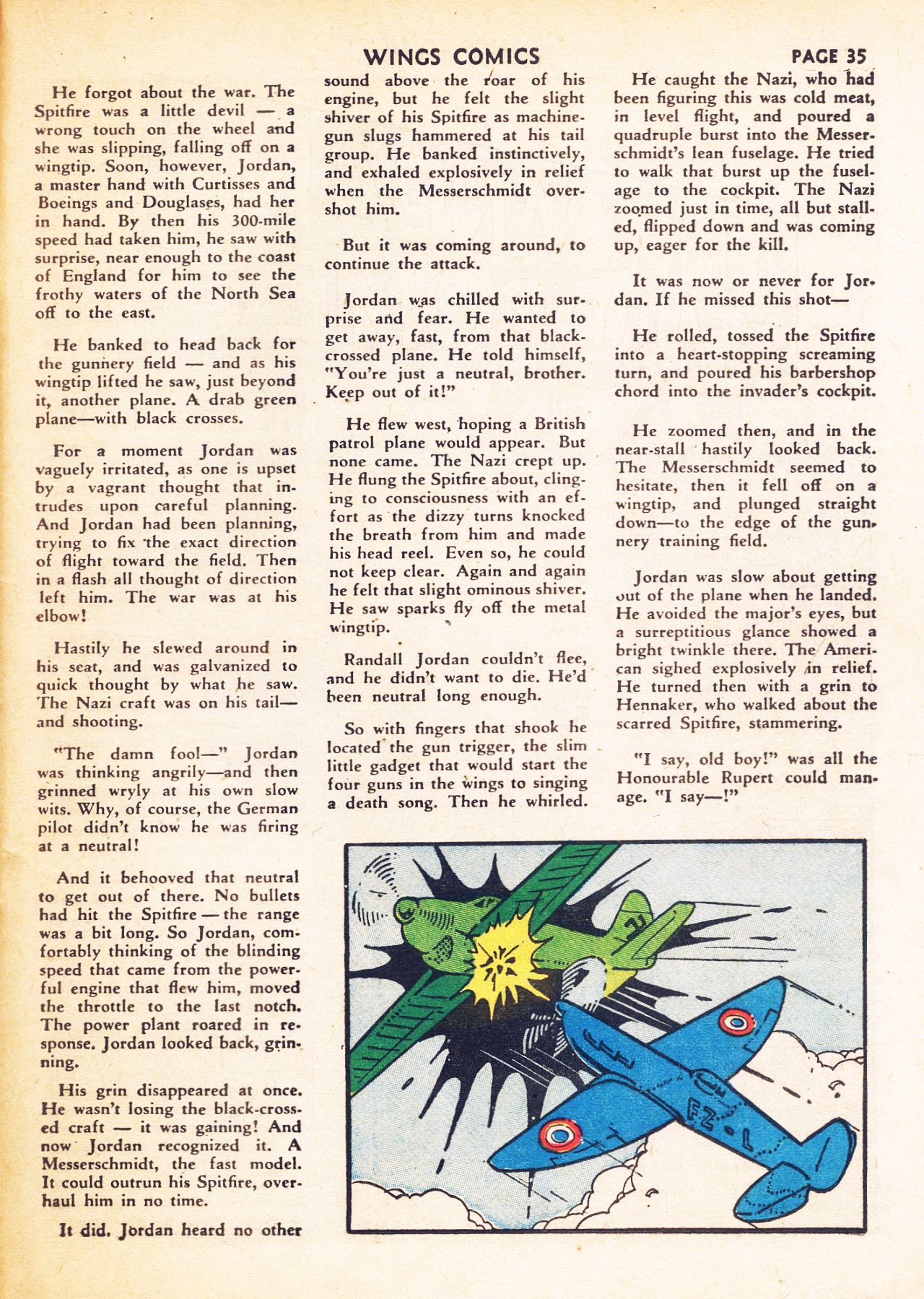 Read online Wings Comics comic -  Issue #8 - 37
