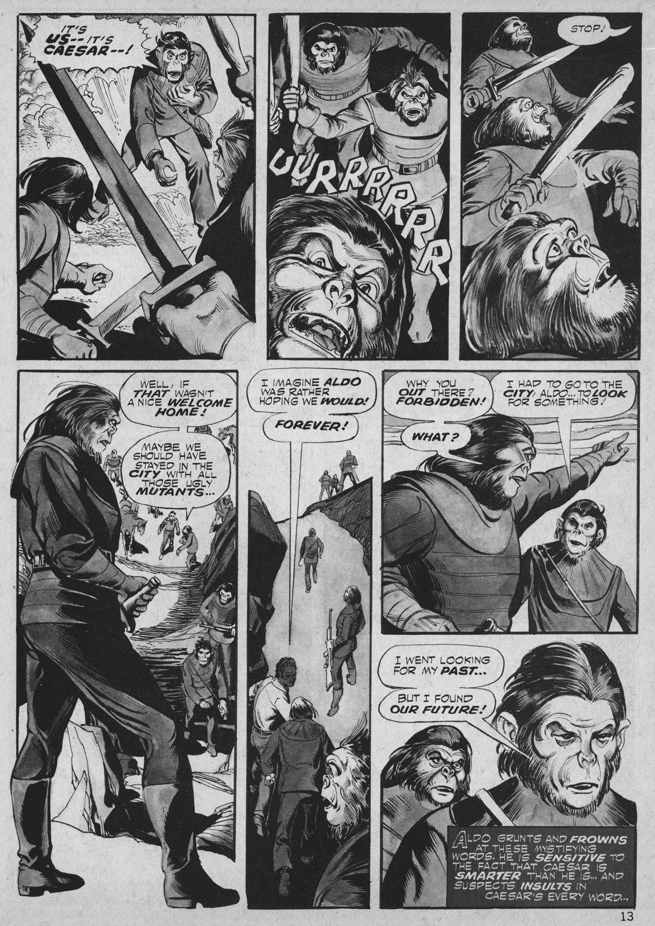 Read online Planet of the Apes comic -  Issue #25 - 13