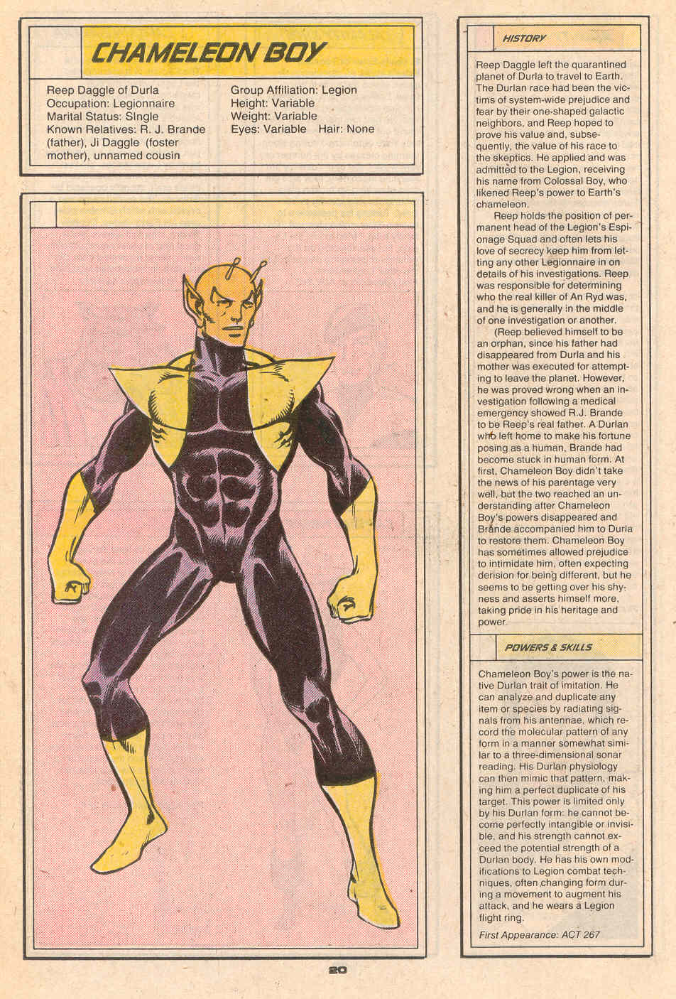 Read online Who's Who in the Legion of Super-Heroes comic -  Issue #1 - 22