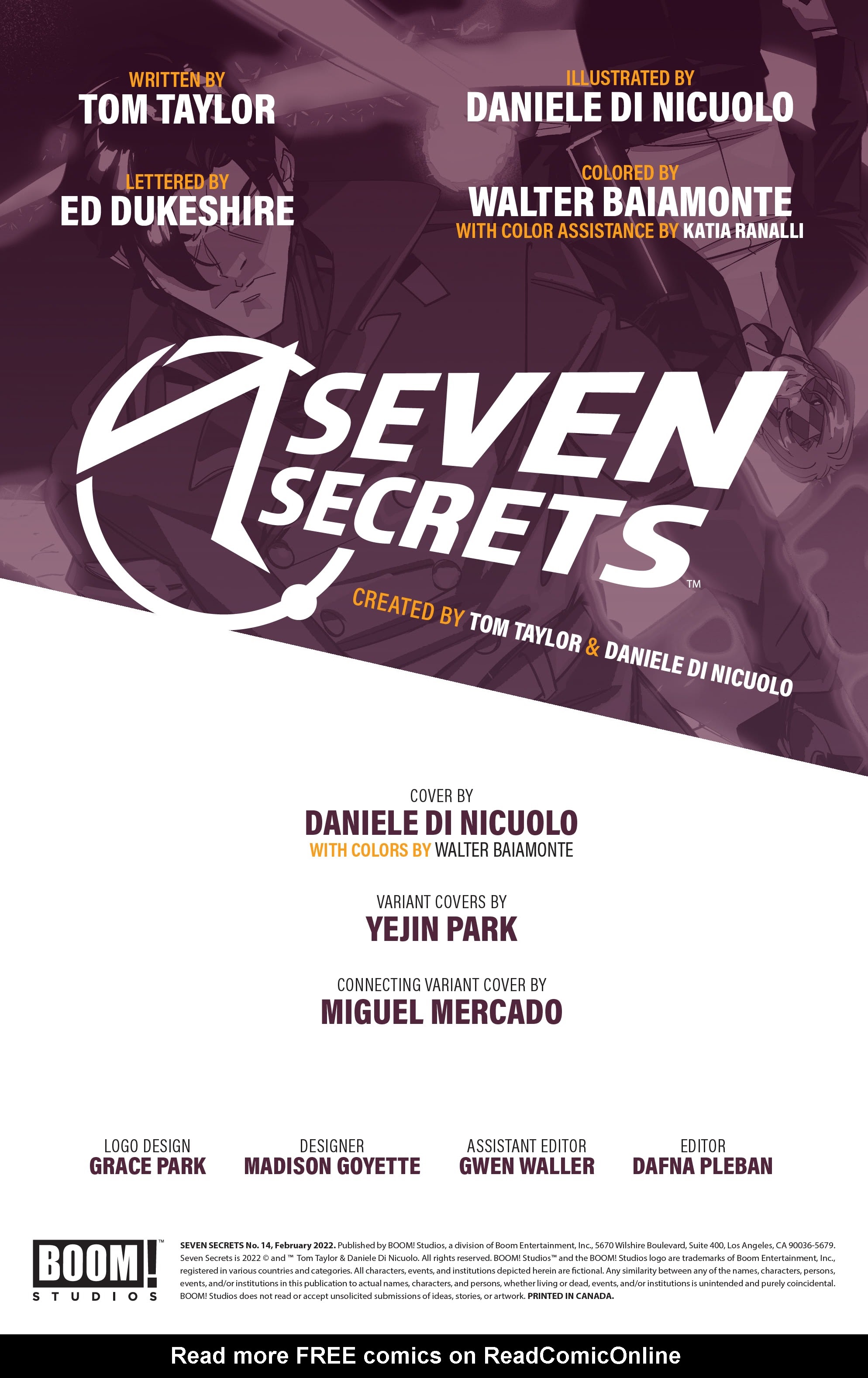 Read online Seven Secrets comic -  Issue #14 - 2