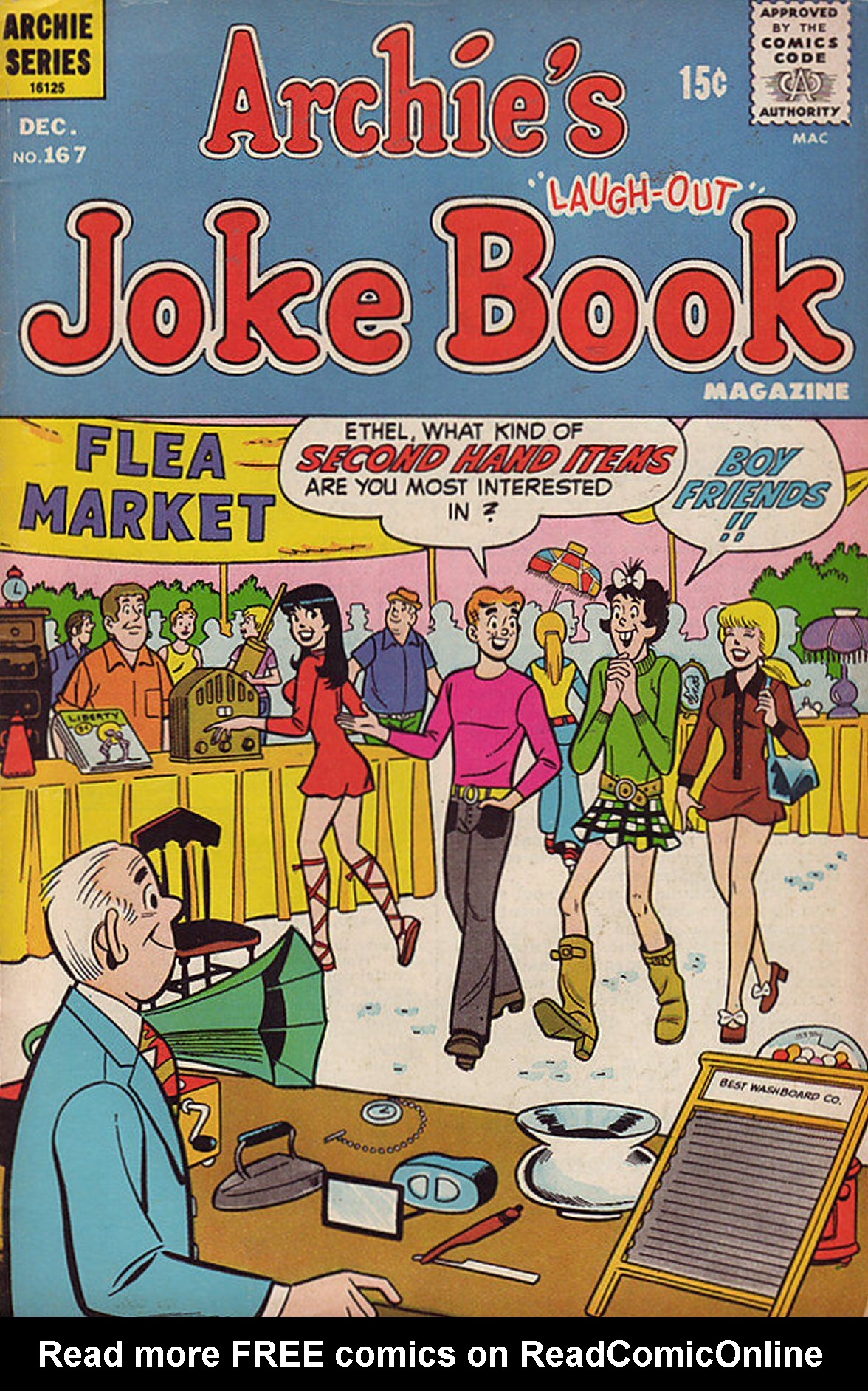 Read online Archie's Joke Book Magazine comic -  Issue #167 - 1