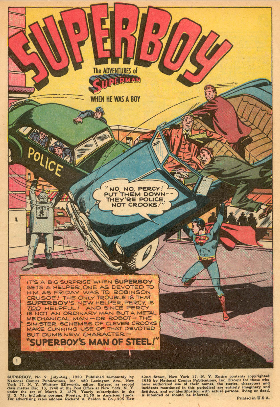Read online Superboy (1949) comic -  Issue #9 - 2