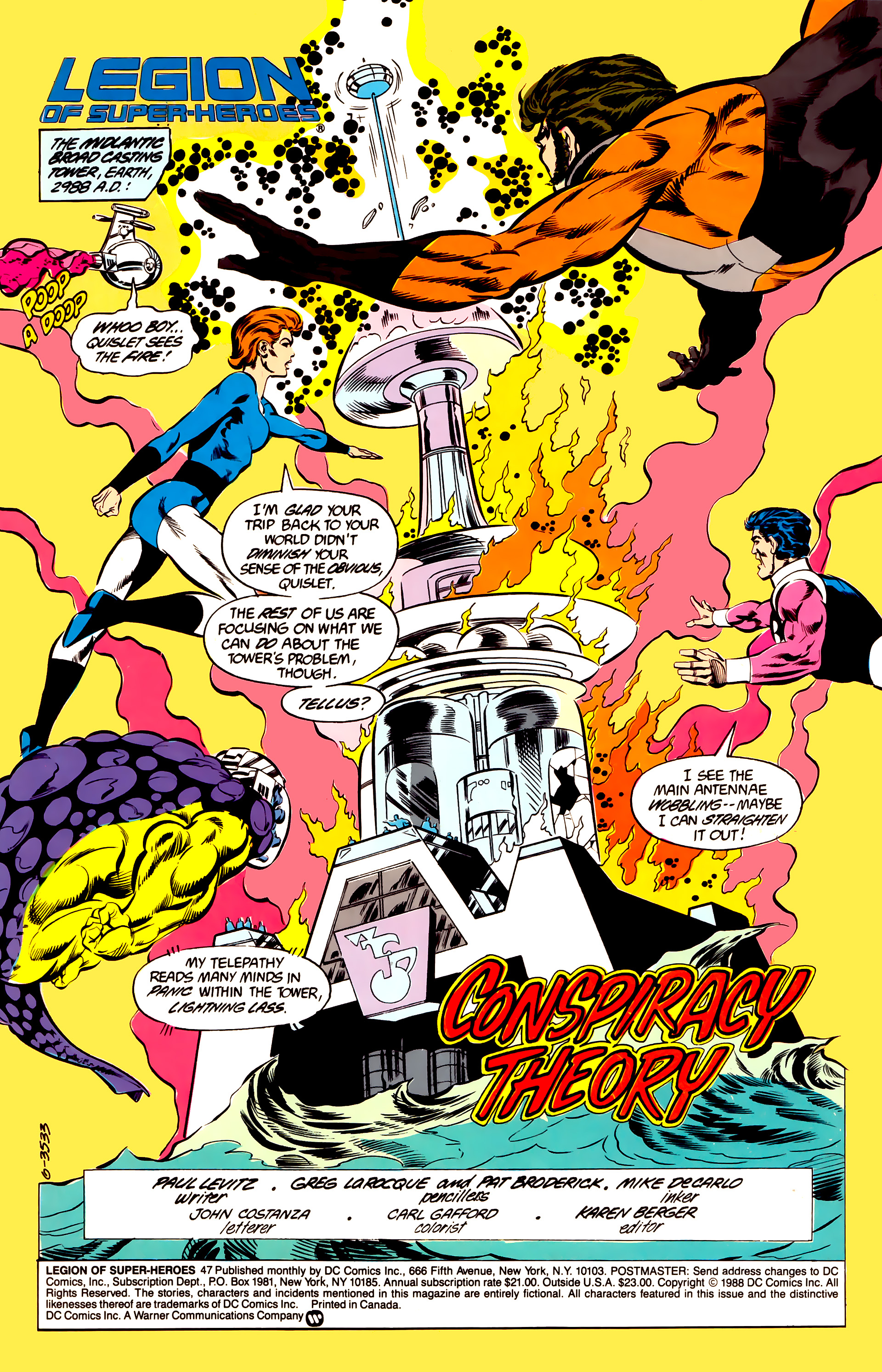 Read online Legion of Super-Heroes (1984) comic -  Issue #47 - 2