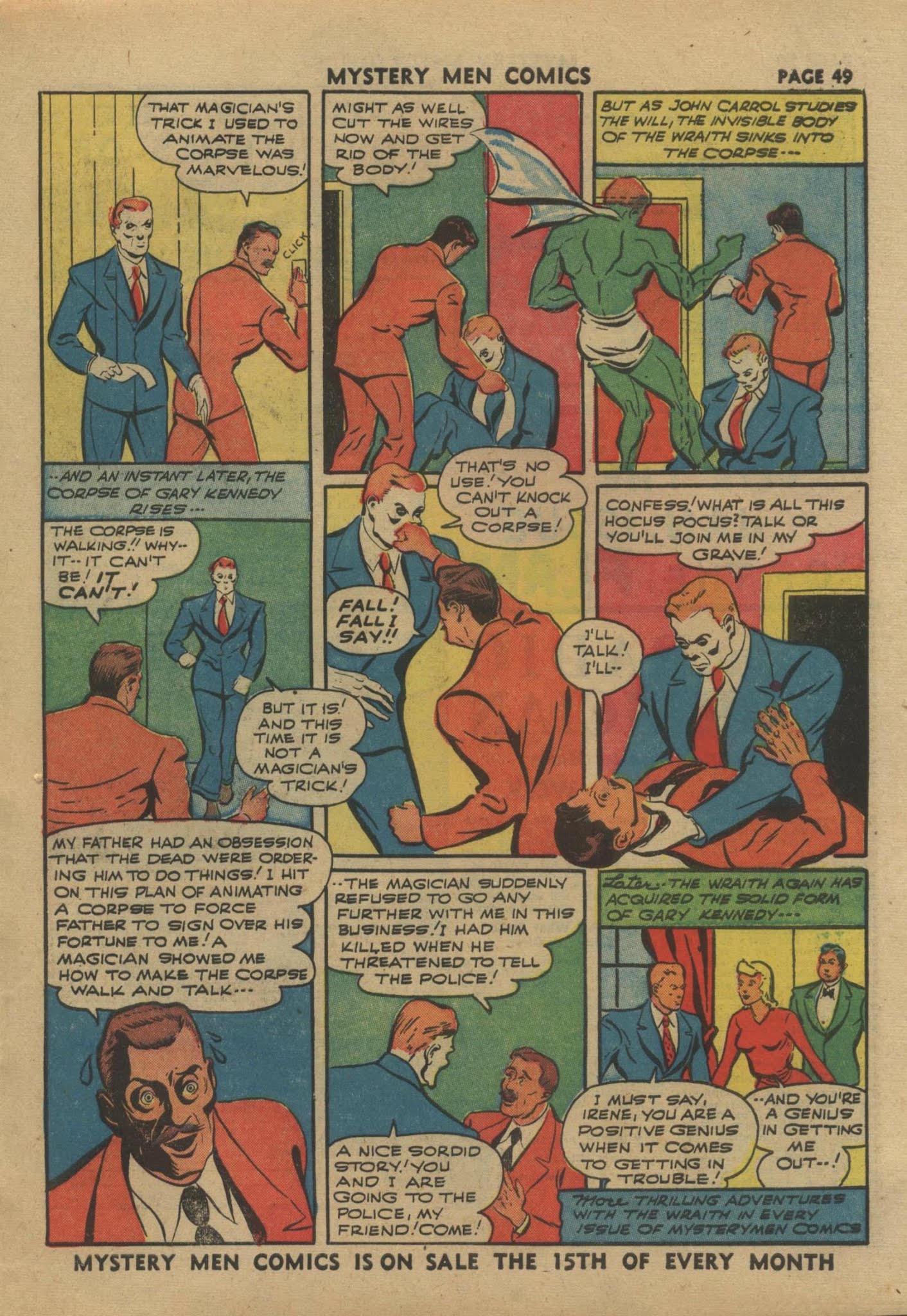 Read online Mystery Men Comics comic -  Issue #30 - 51