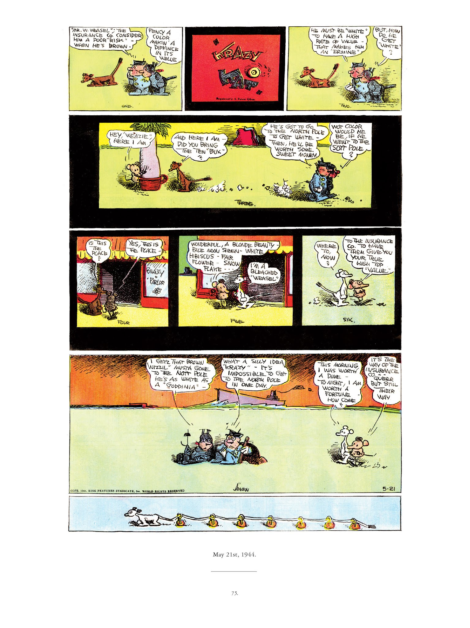 Read online Krazy & Ignatz comic -  Issue # TPB 13 - 101