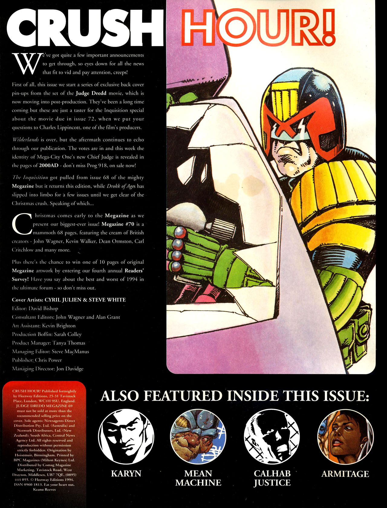 Read online Judge Dredd: The Megazine (vol. 2) comic -  Issue #69 - 2