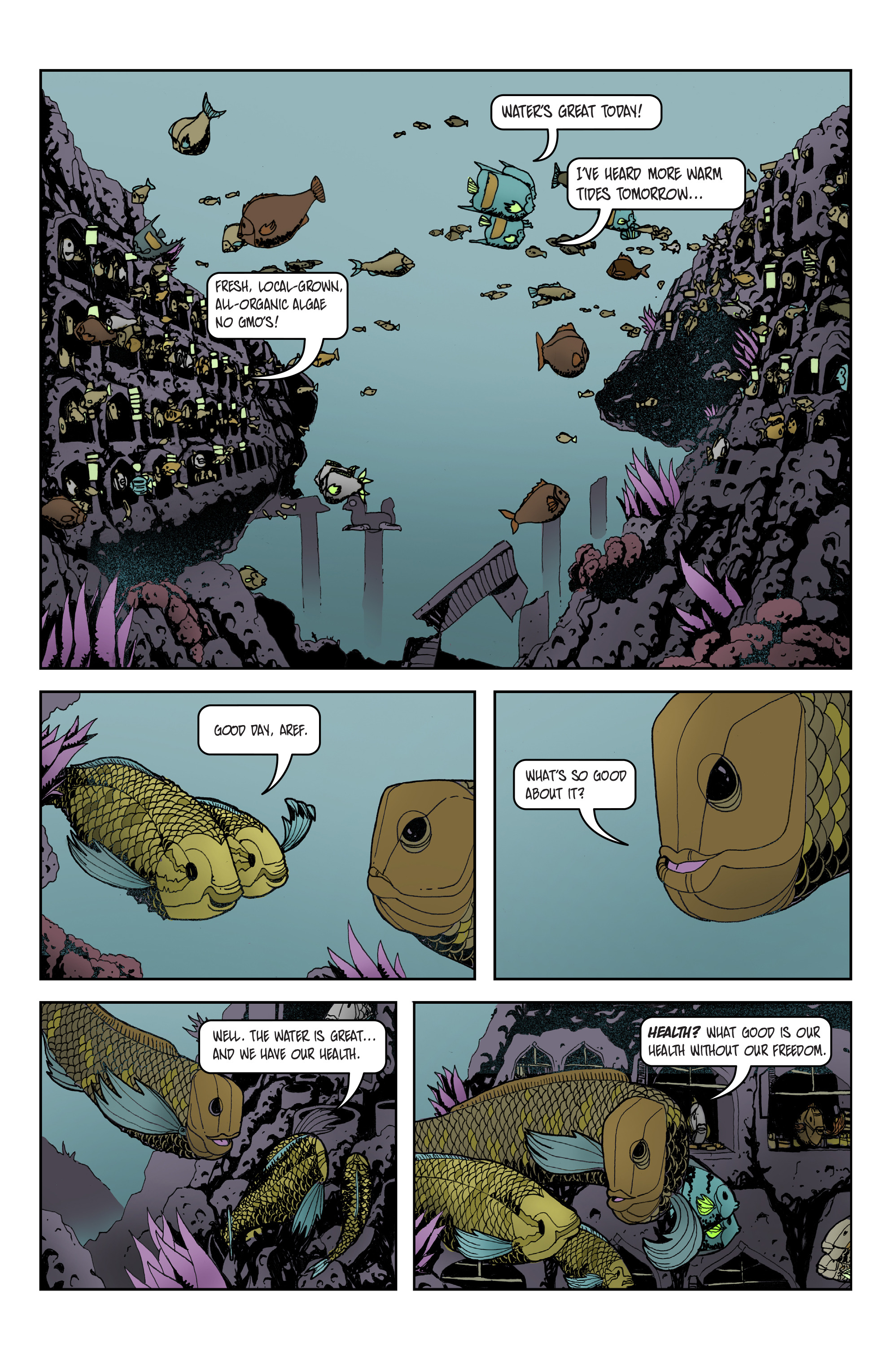 Read online The Little Red Fish comic -  Issue #1 - 6