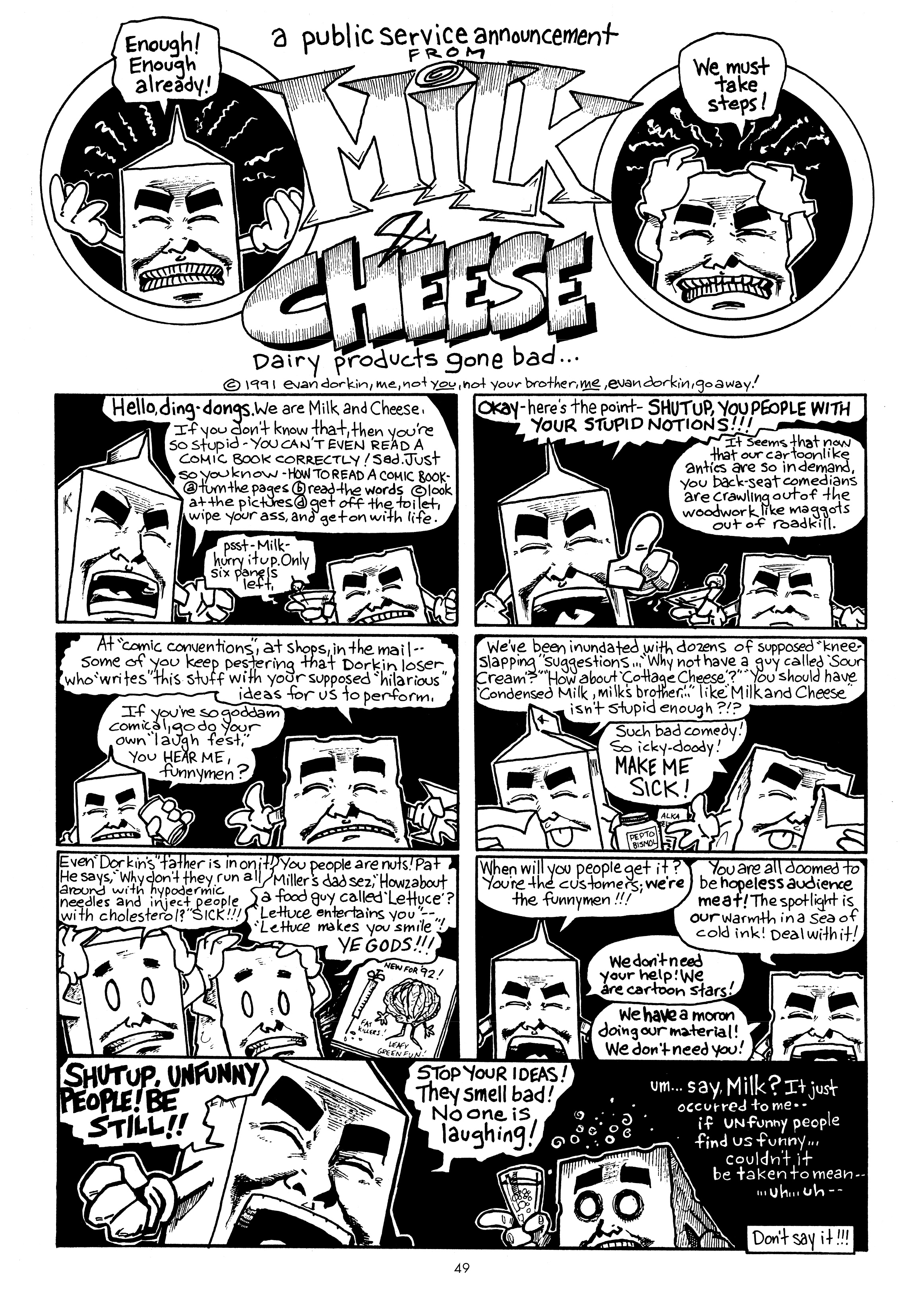 Read online Milk And Cheese: Dairy Products Gone Bad! comic -  Issue # Full - 51