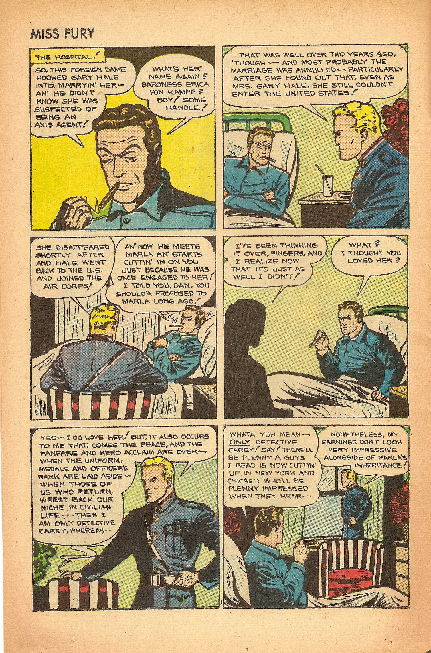 Read online Miss Fury (1942) comic -  Issue #7 - 14