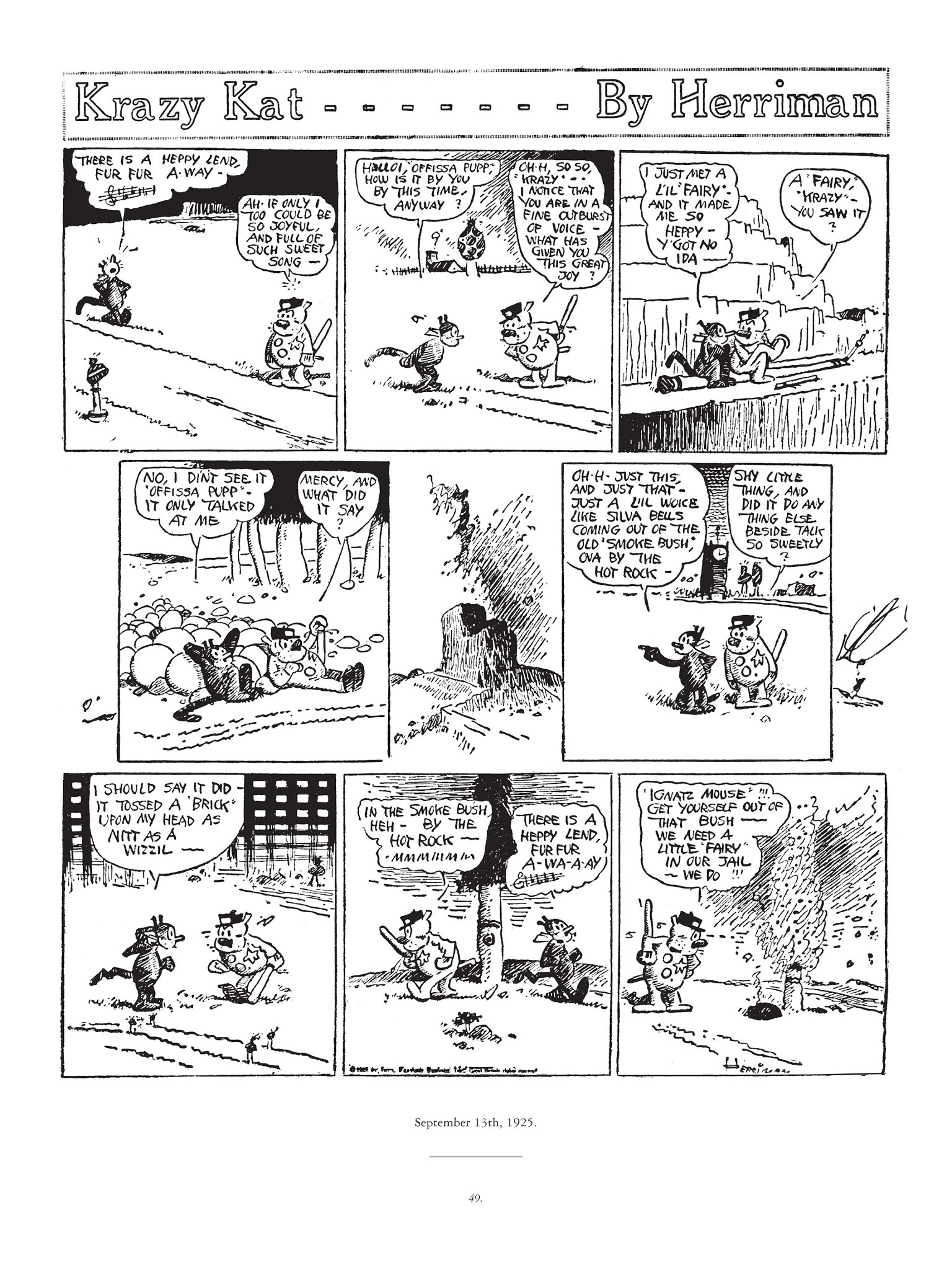 Read online Krazy & Ignatz comic -  Issue # TPB 4 - 50