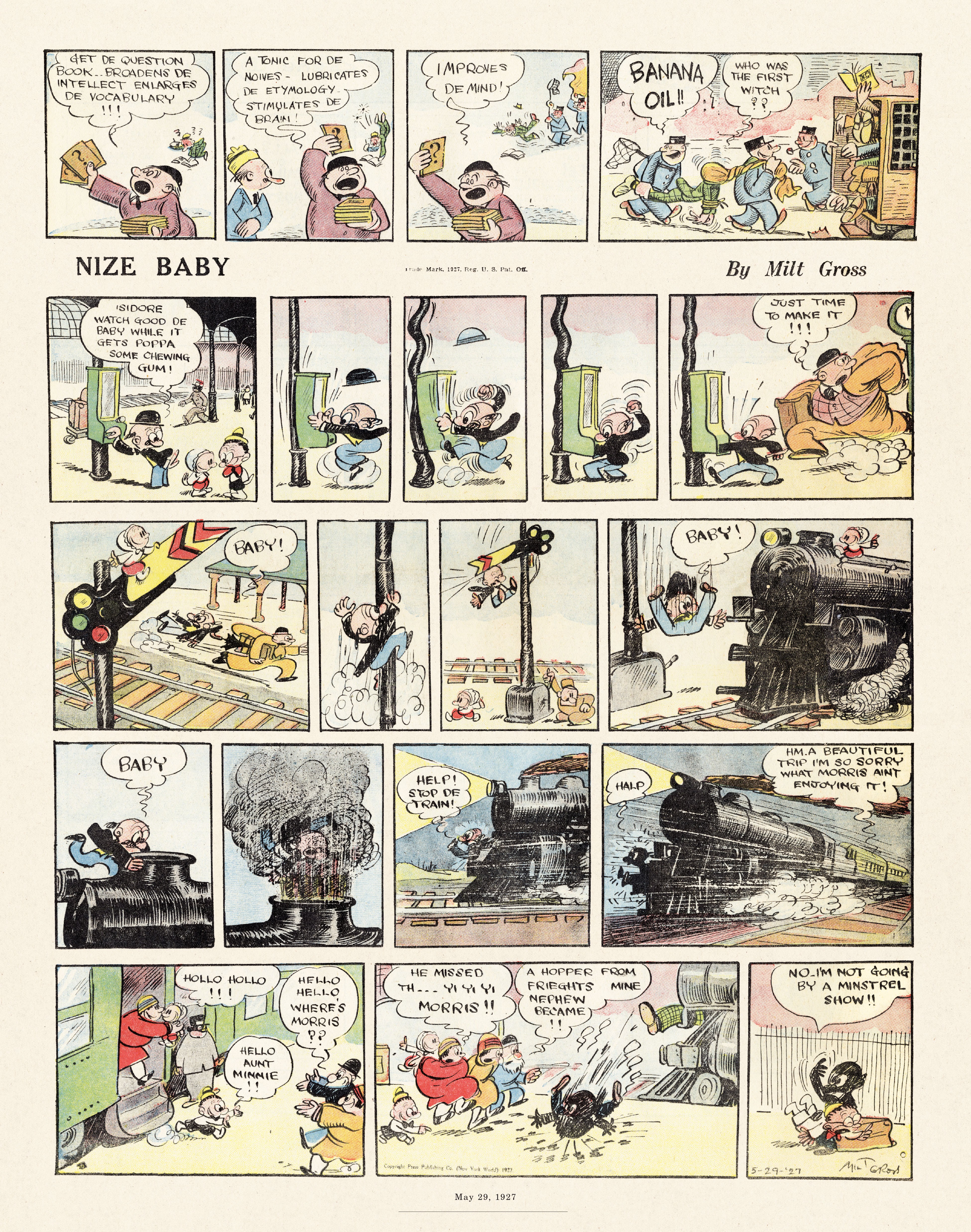 Read online Gross Exaggerations: The Meshuga Comic Strips of Milt Gross comic -  Issue # TPB - 39