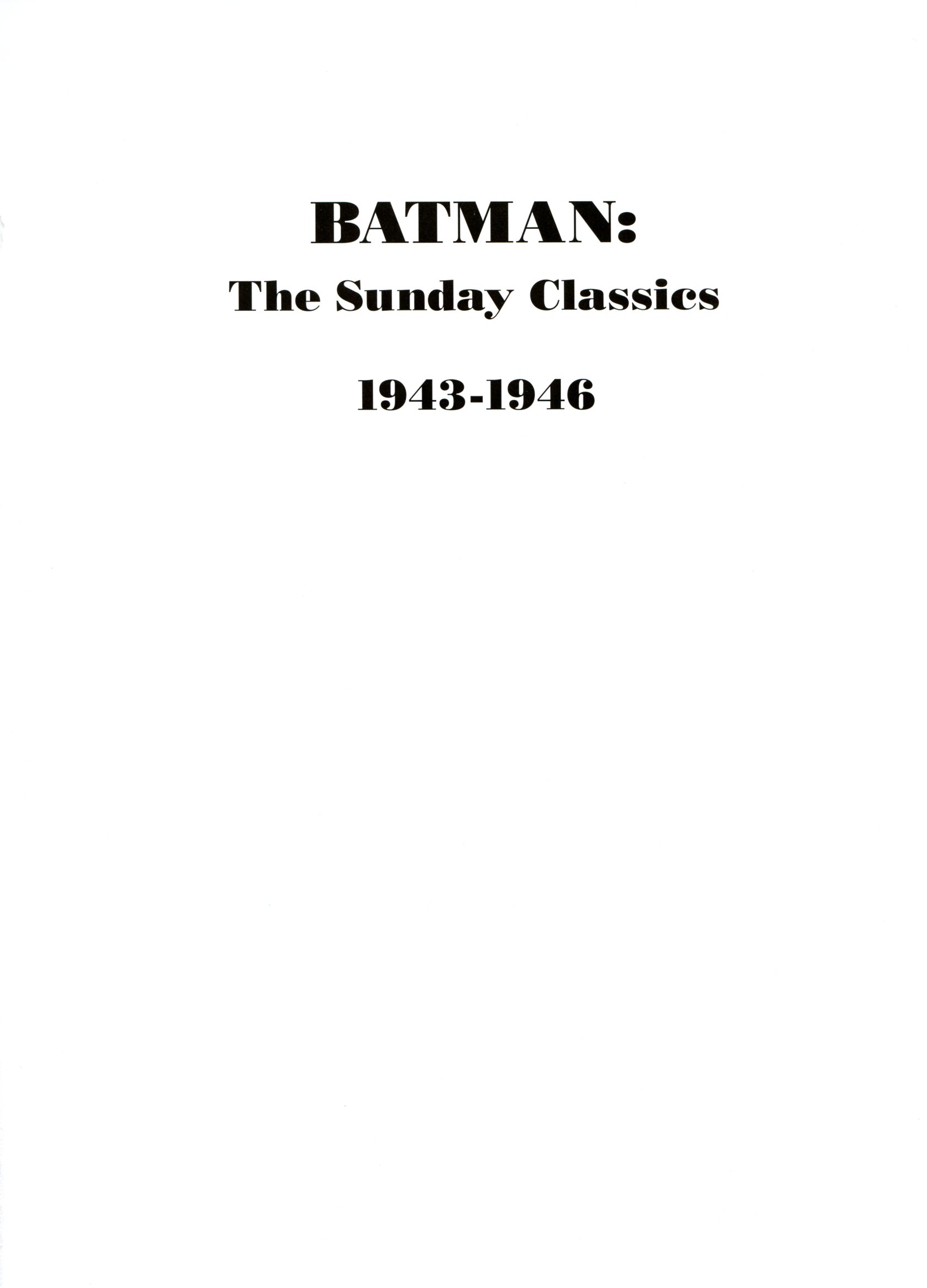 Read online Batman: The Sunday Classics comic -  Issue # TPB - 8