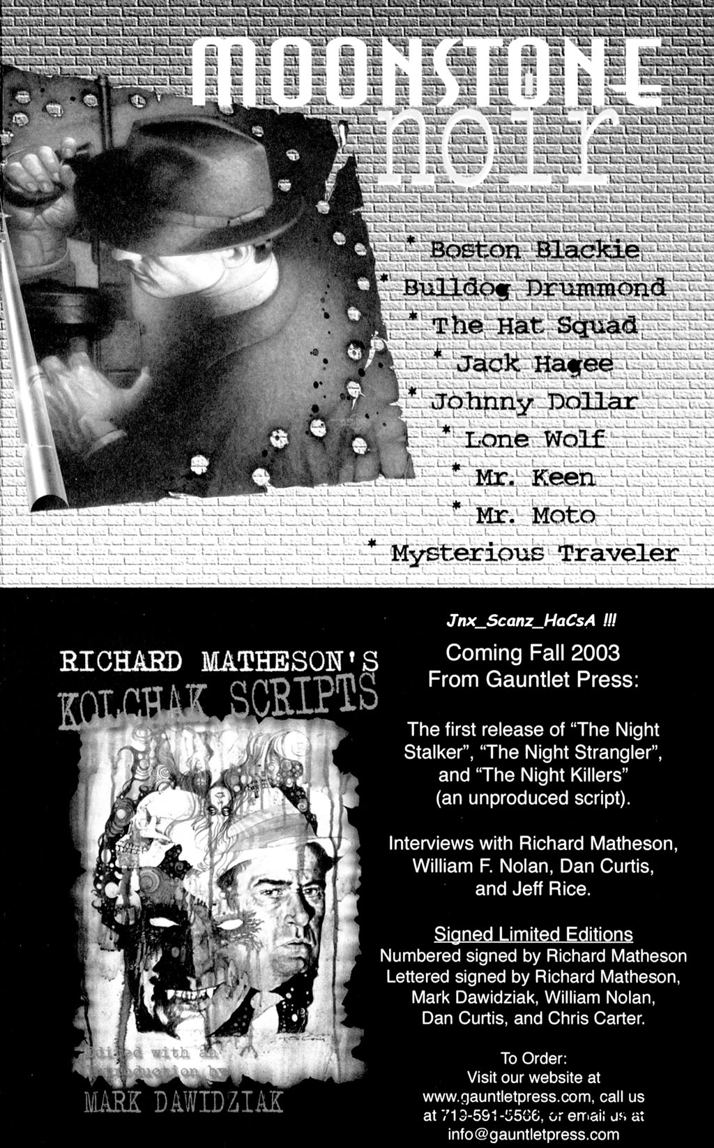 Read online Moonstone Noir: Mysterious Traveler Returns comic -  Issue # Full - 51
