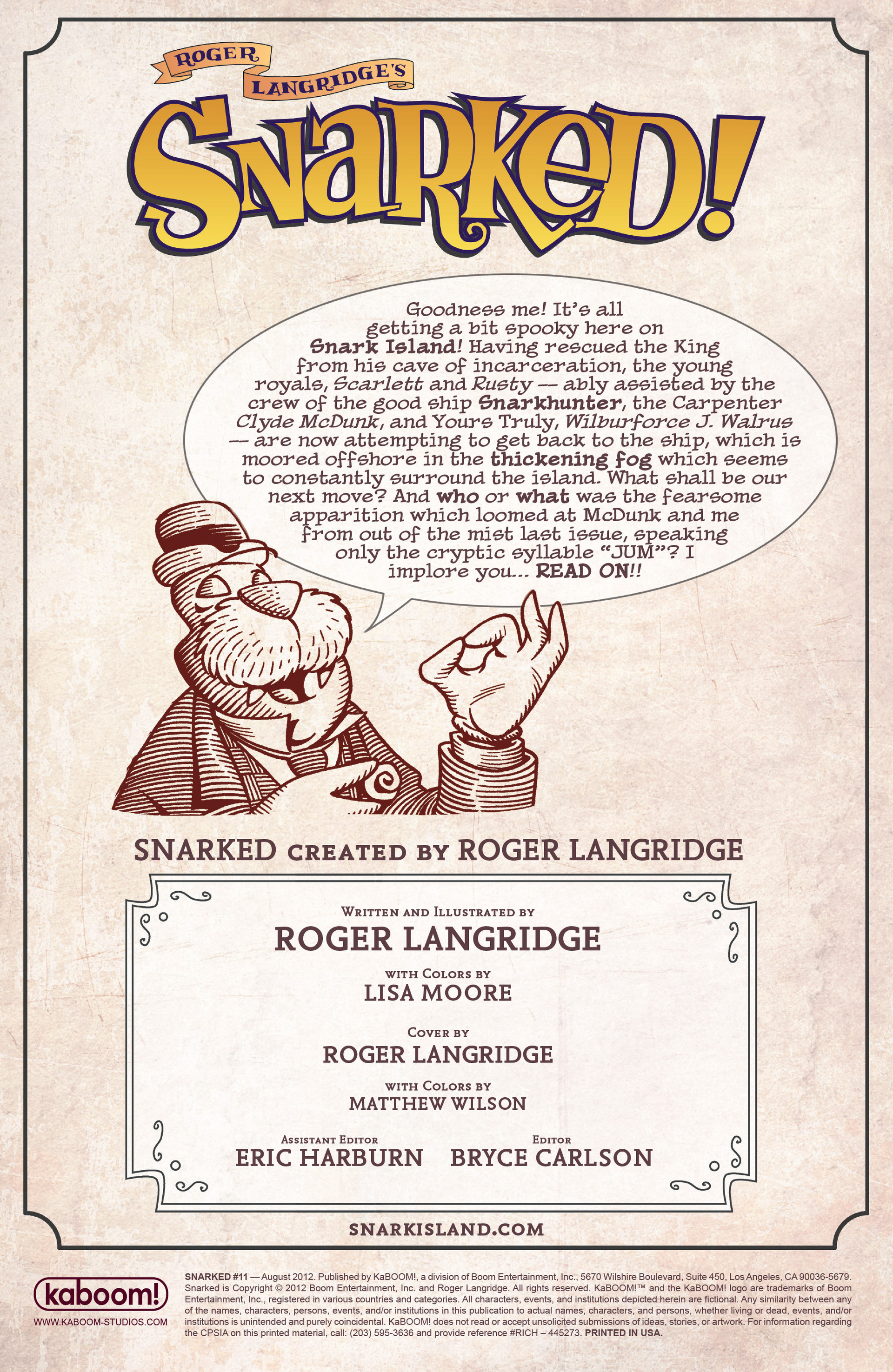 Read online Snarked comic -  Issue #11 - 2