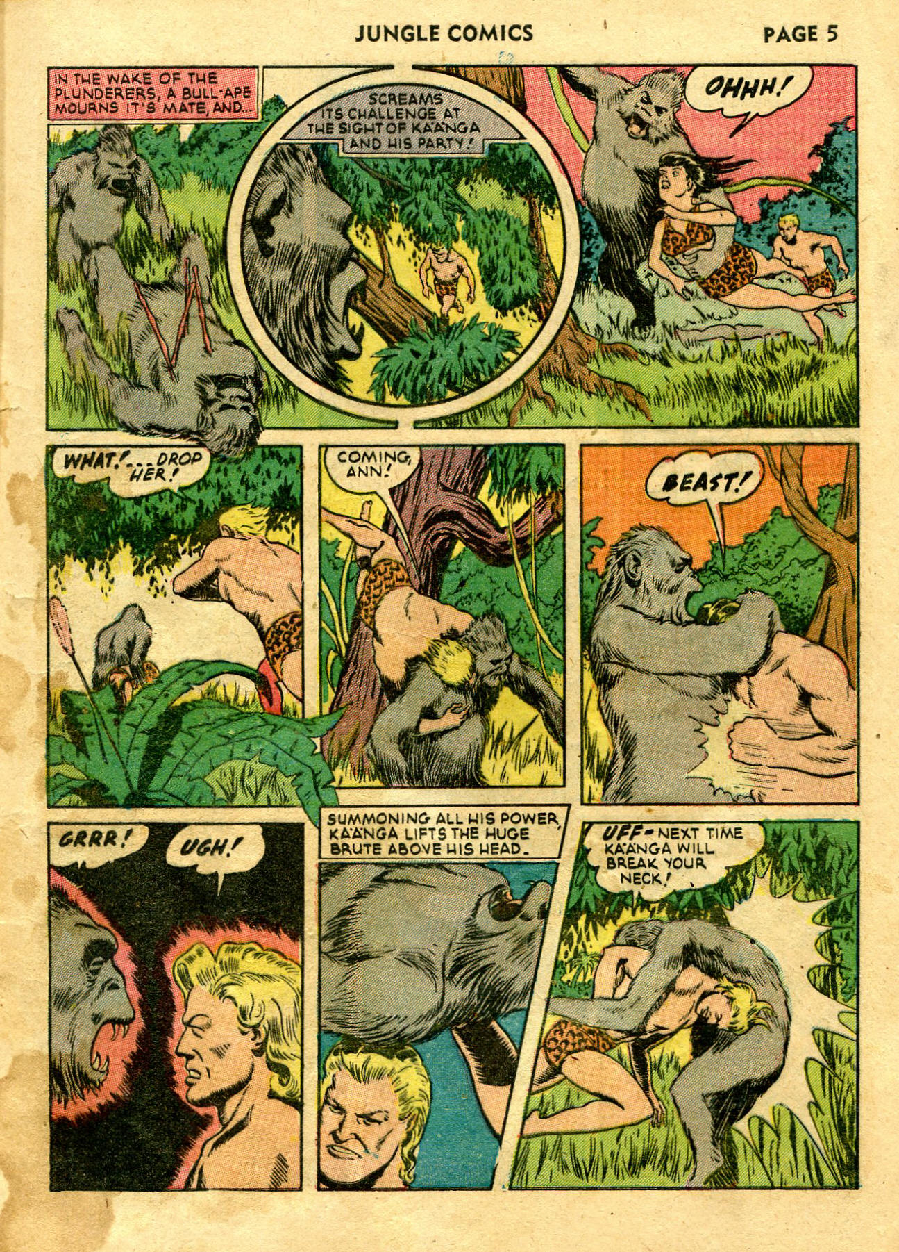 Read online Jungle Comics comic -  Issue #28 - 8