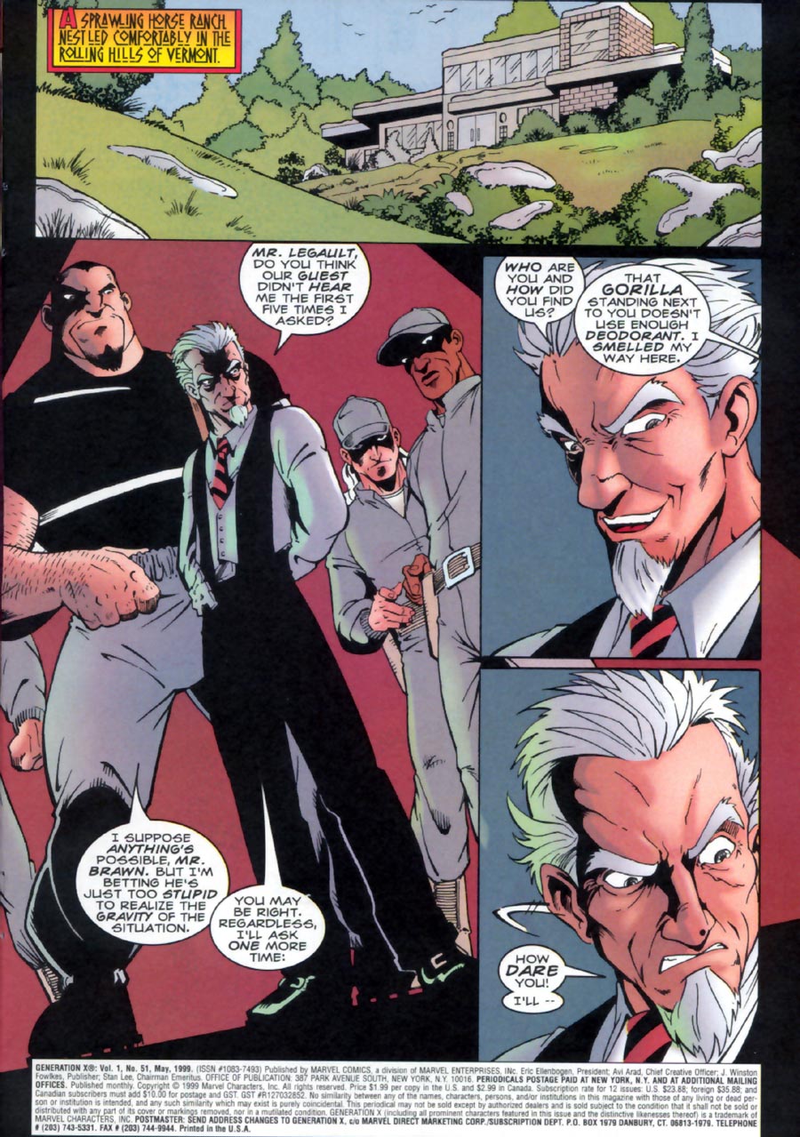 Read online Generation X comic -  Issue #51 - 2
