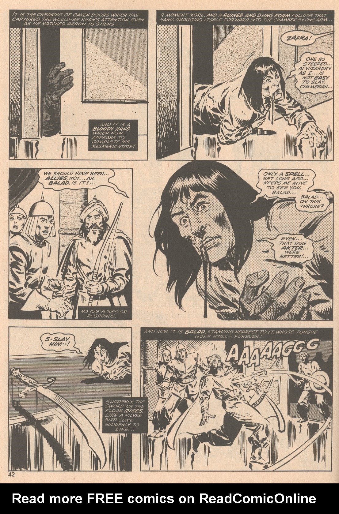 Read online The Savage Sword Of Conan comic -  Issue #58 - 43