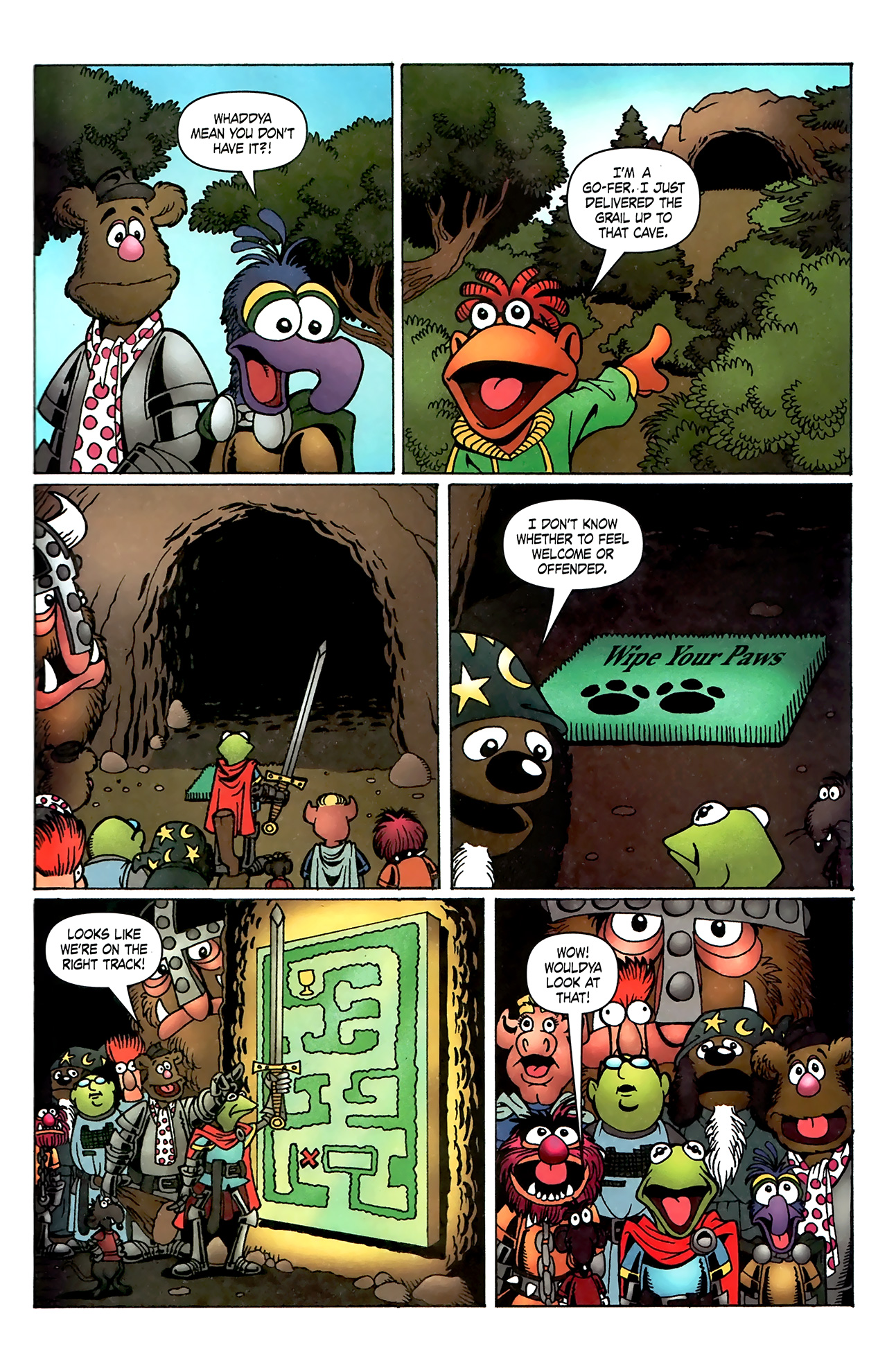 Read online Muppet King Arthur comic -  Issue #3 - 22