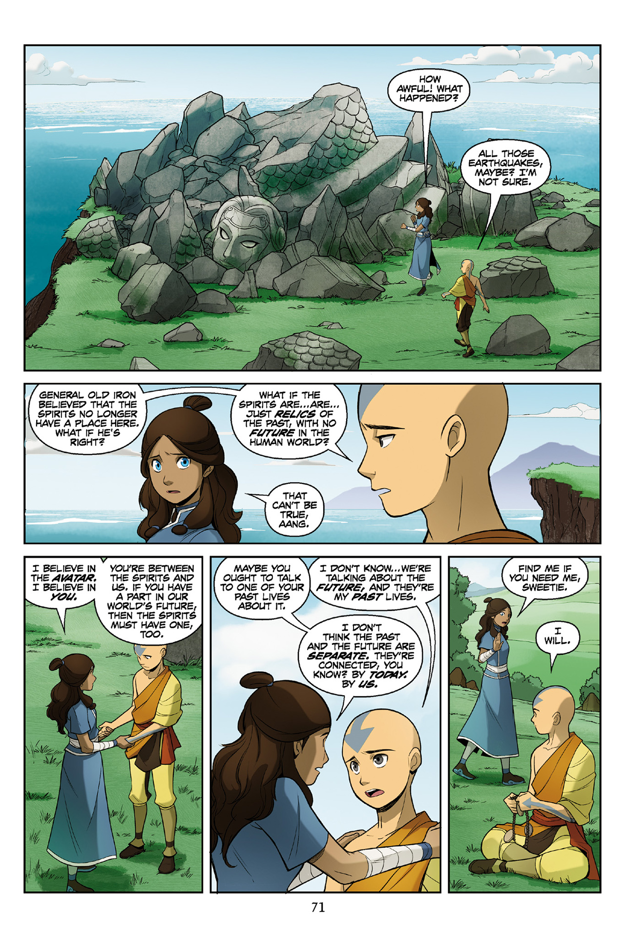 Read online Nickelodeon Avatar: The Last Airbender - The Rift comic -  Issue # Part 3 - 72
