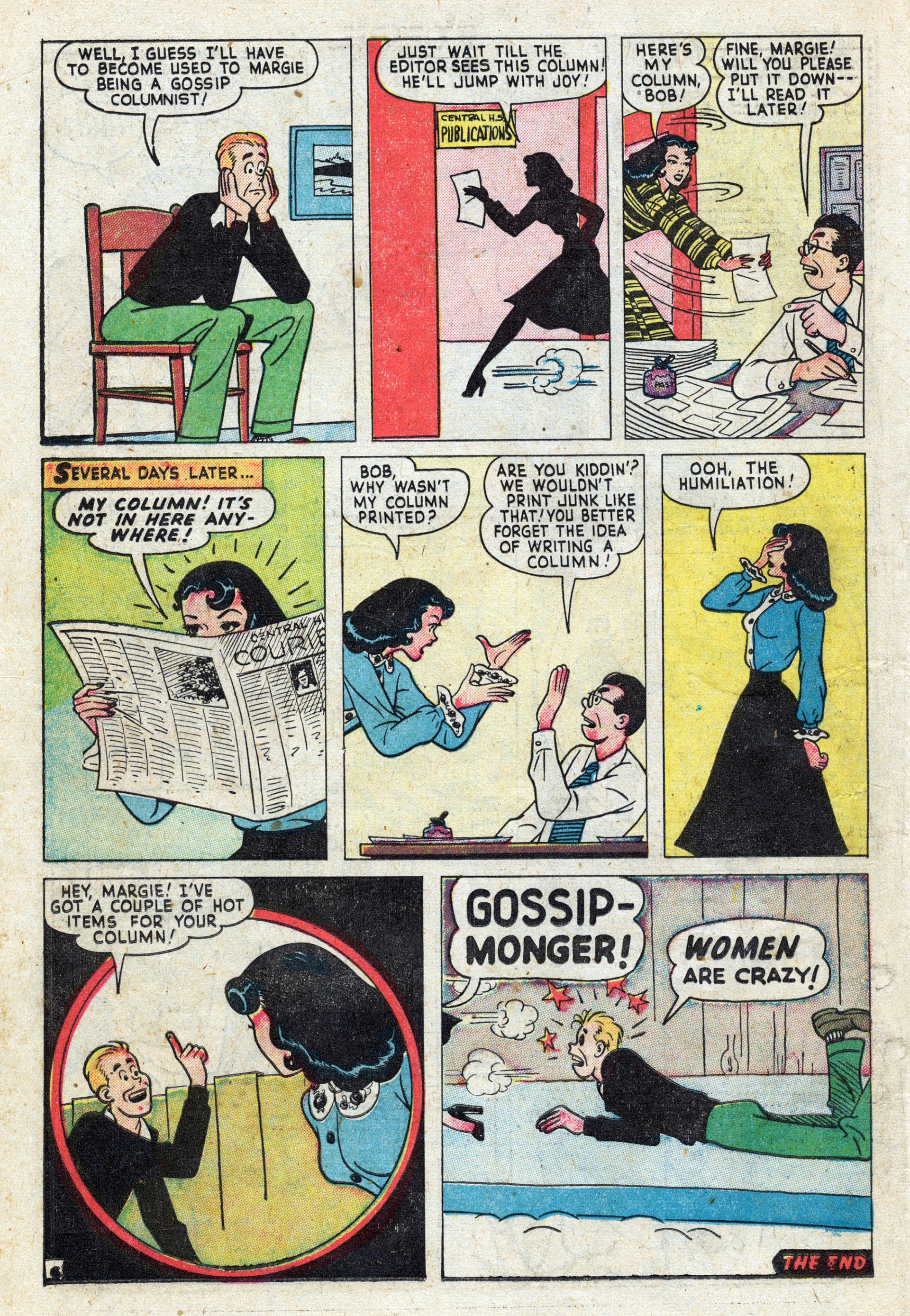 Read online Mitzi's Boy Friend comic -  Issue #7 - 22