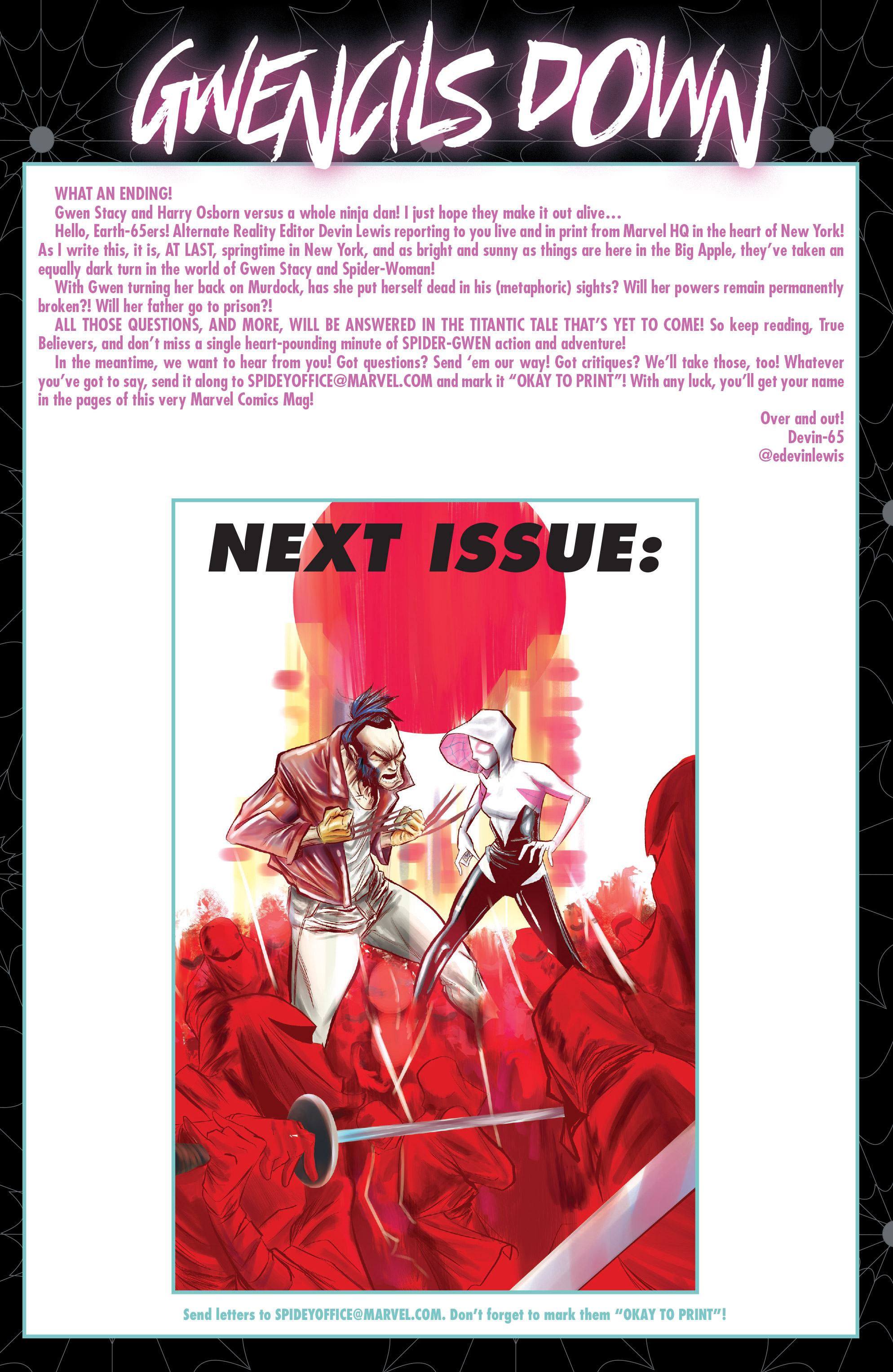 Read online Spider-Gwen [II] comic -  Issue #20 - 22