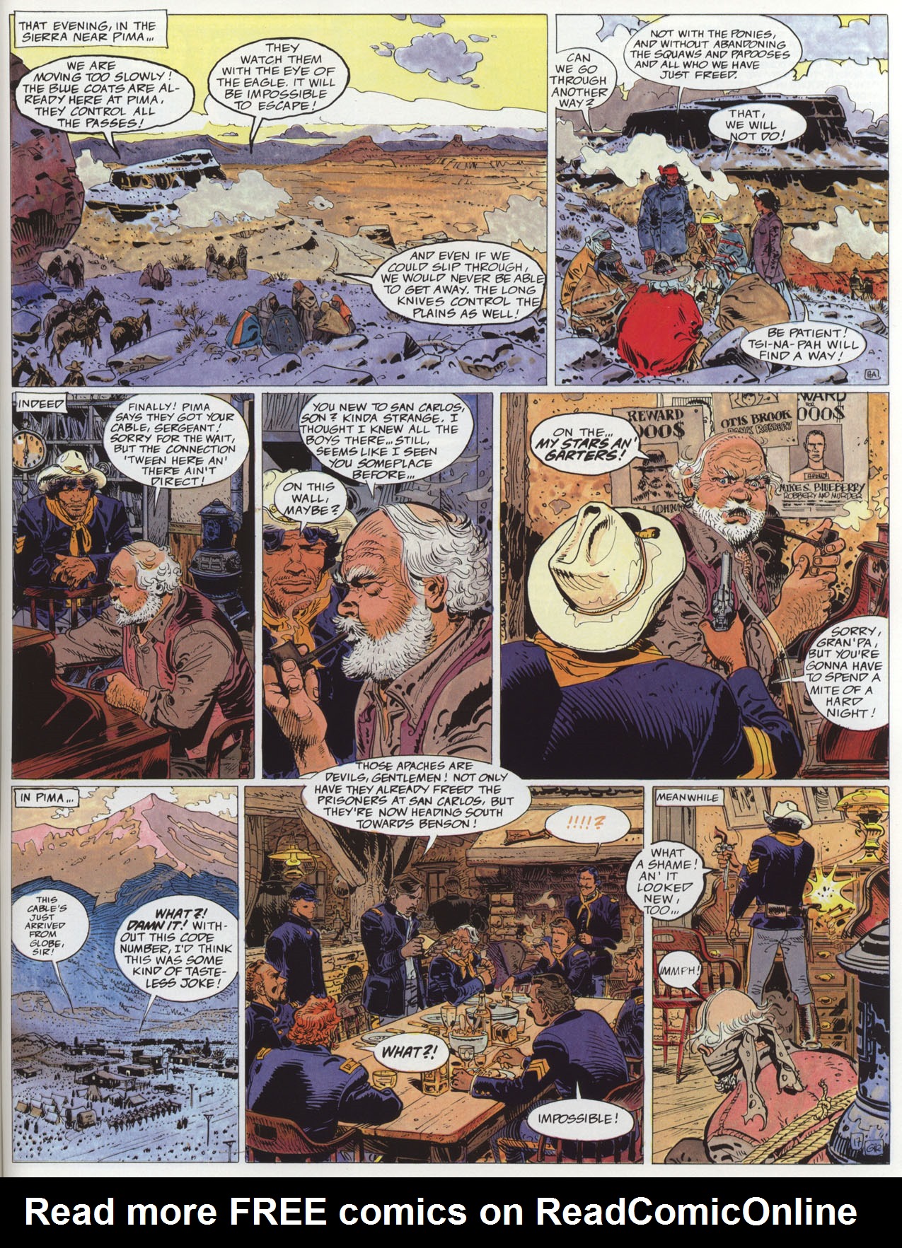 Read online Epic Graphic Novel: Blueberry comic -  Issue #4 - 69