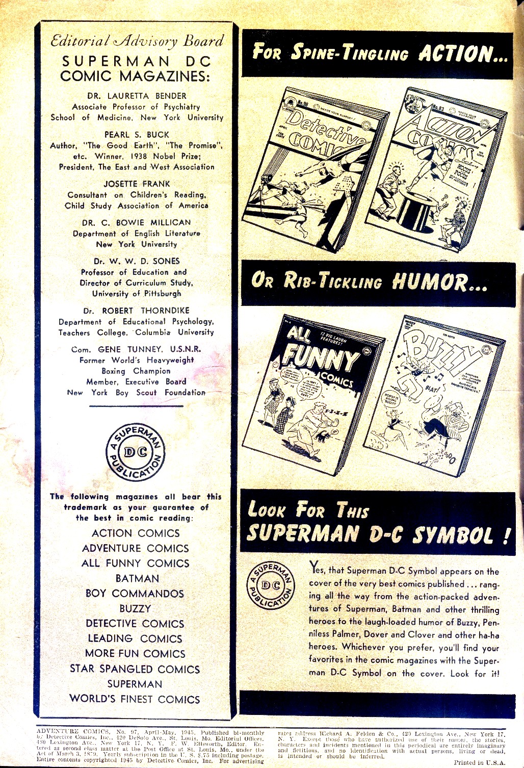 Adventure Comics (1938) 97 Page 1