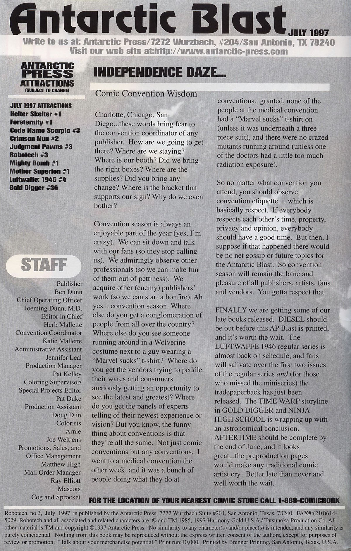 Read online Robotech (1997) comic -  Issue #3 - 2