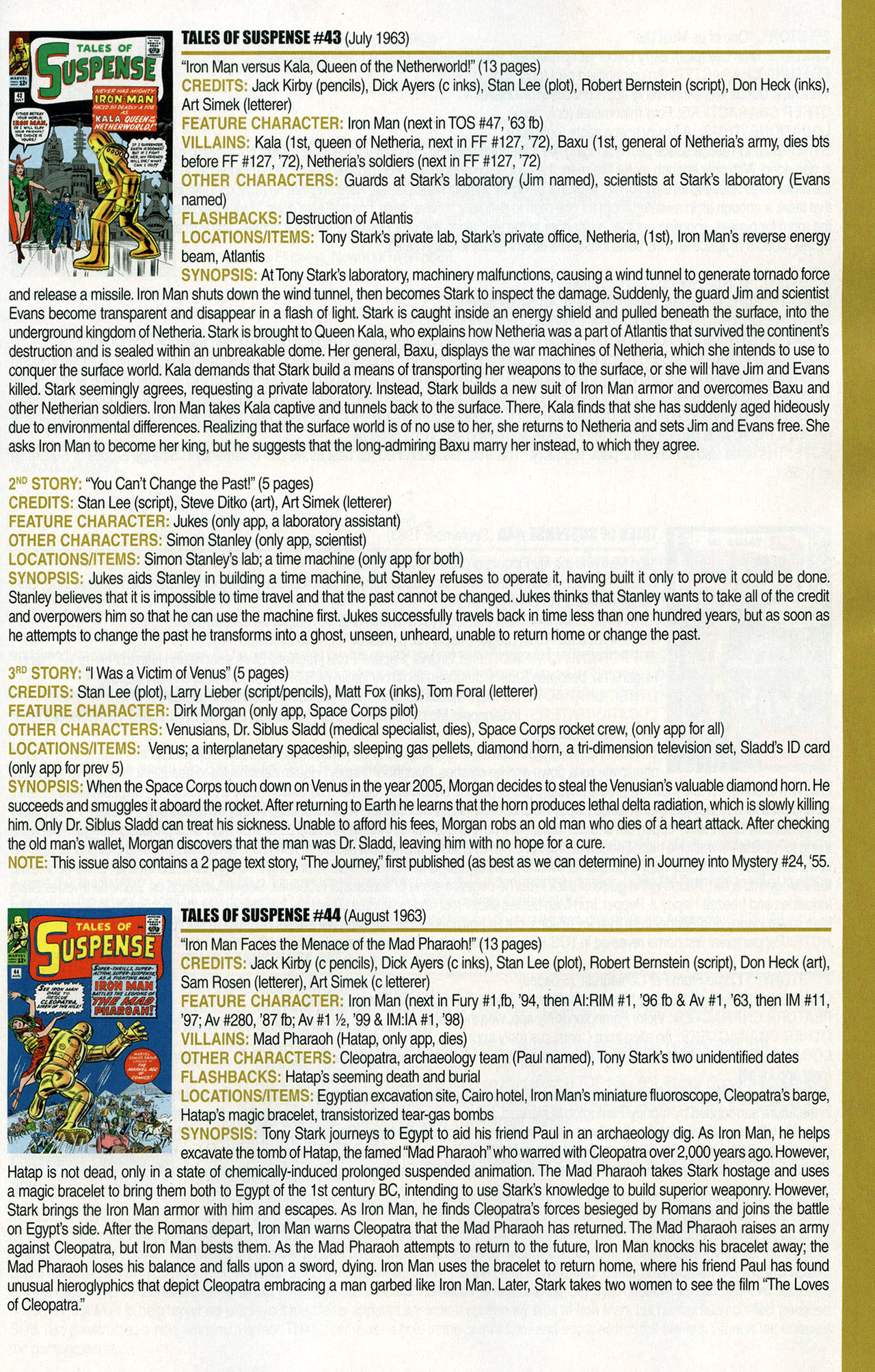 Read online Official Index to the Marvel Universe comic -  Issue #1 - 27