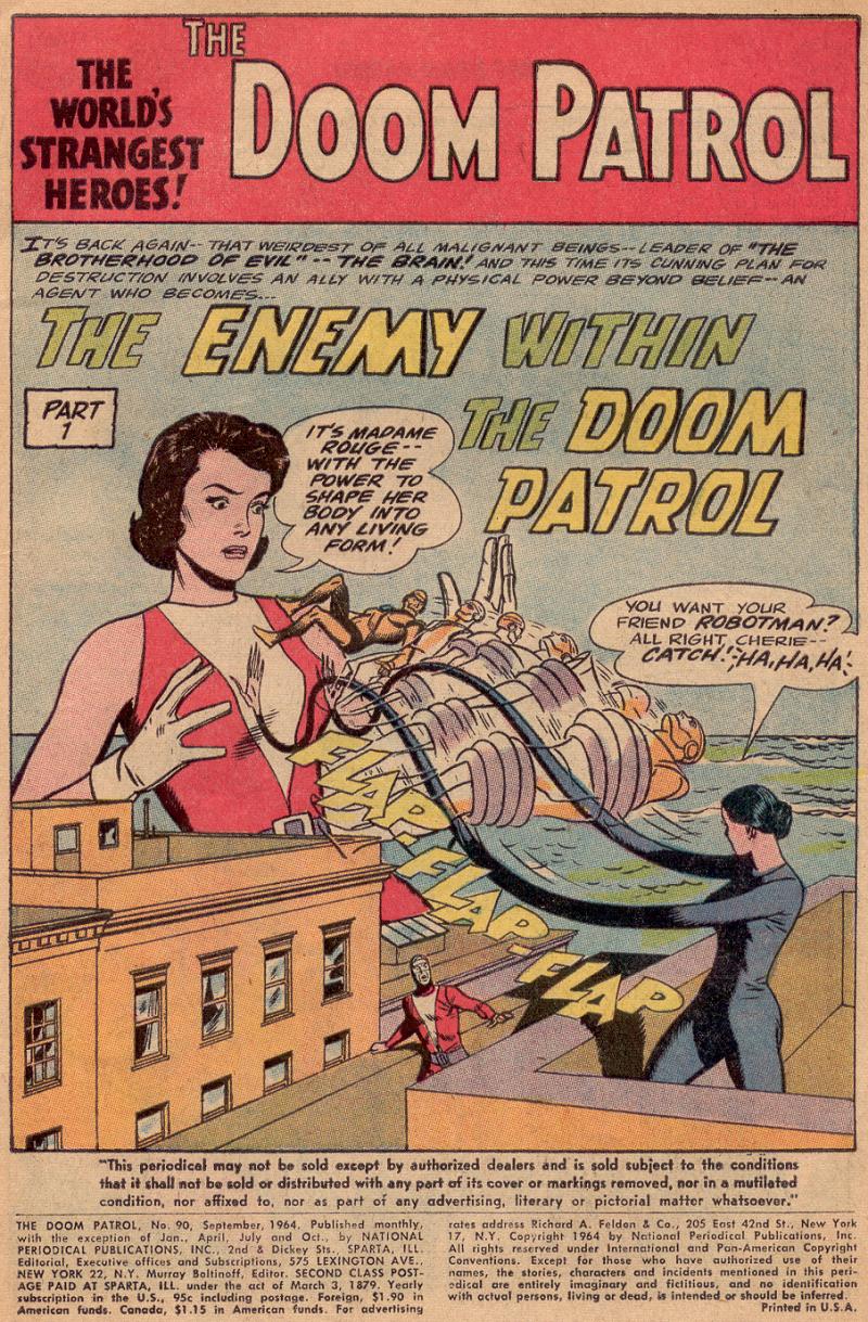 Read online Doom Patrol (1964) comic -  Issue #90 - 2