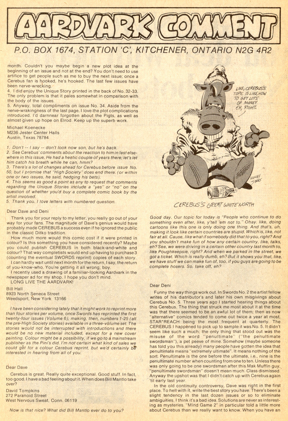 Read online Cerebus comic -  Issue #36 - 35