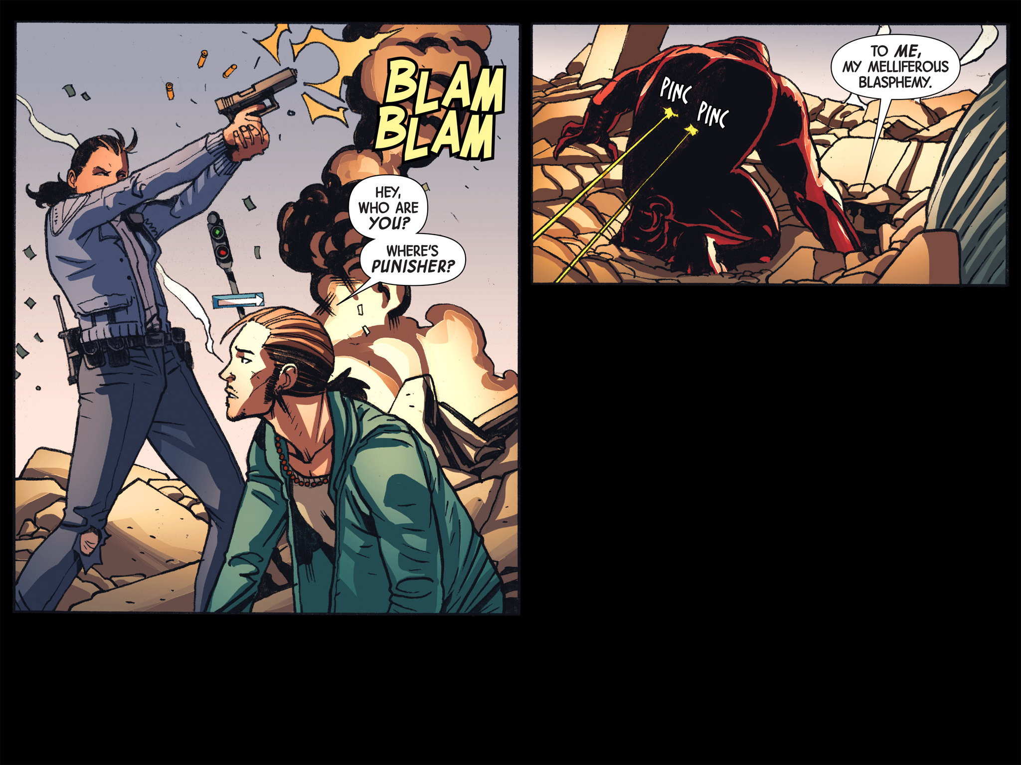 Read online Doctor Strange/Punisher: Magic Bullets Infinite Comic comic -  Issue #7 - 9