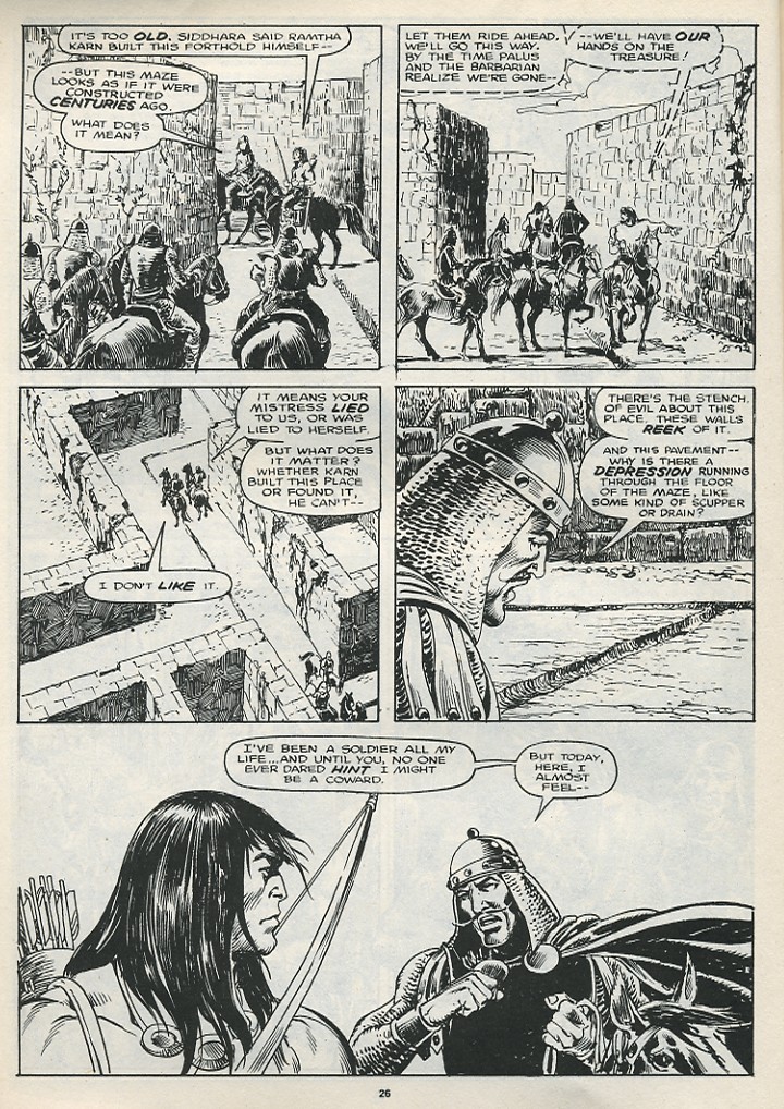 Read online The Savage Sword Of Conan comic -  Issue #174 - 28