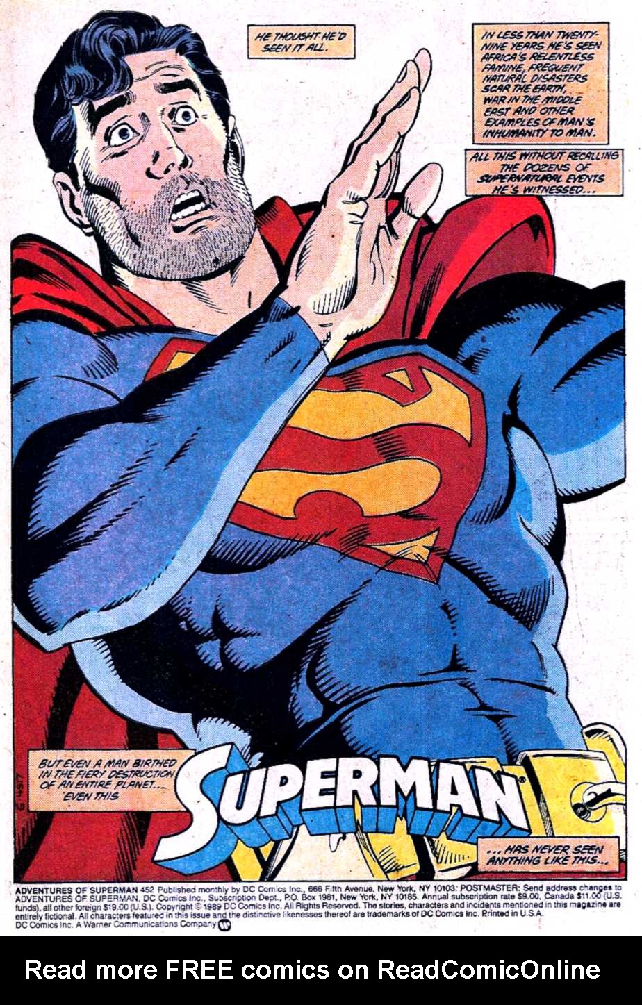 Read online Adventures of Superman (1987) comic -  Issue #452 - 2