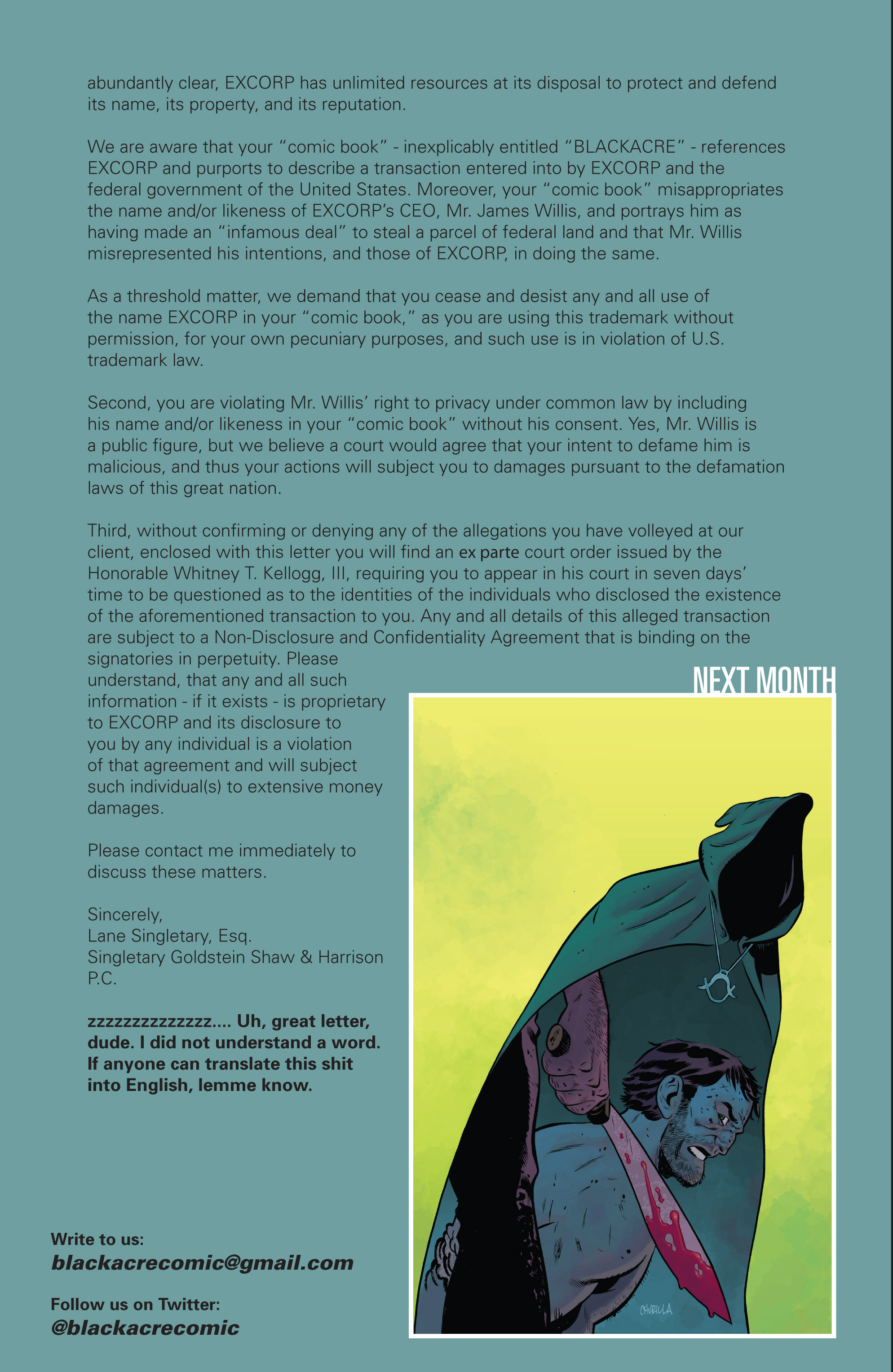 Read online BlackAcre comic -  Issue #4 - 26