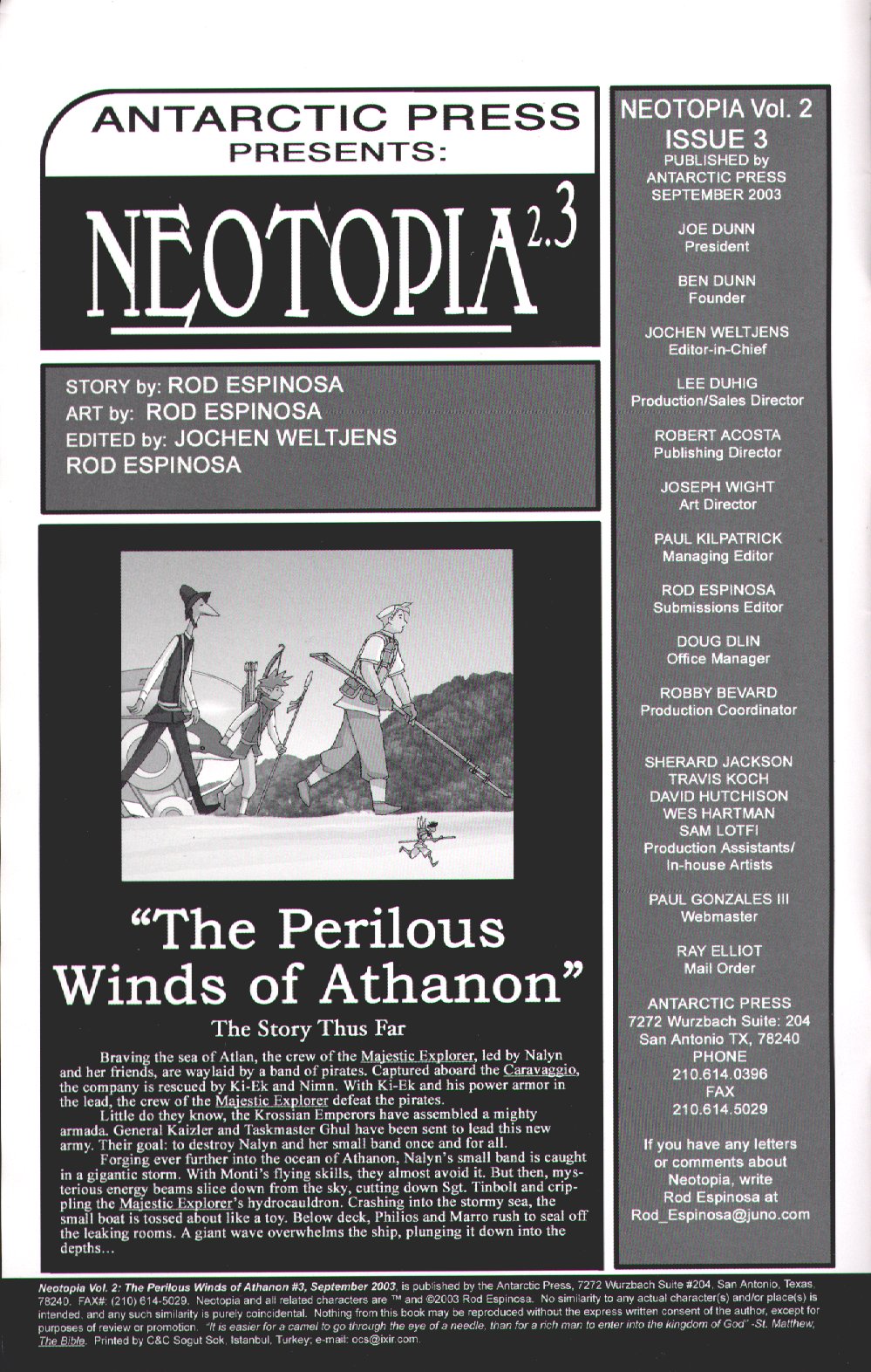 Read online Neotopia Vol. 2: The Perilous Winds of Athanon comic -  Issue #3 - 2