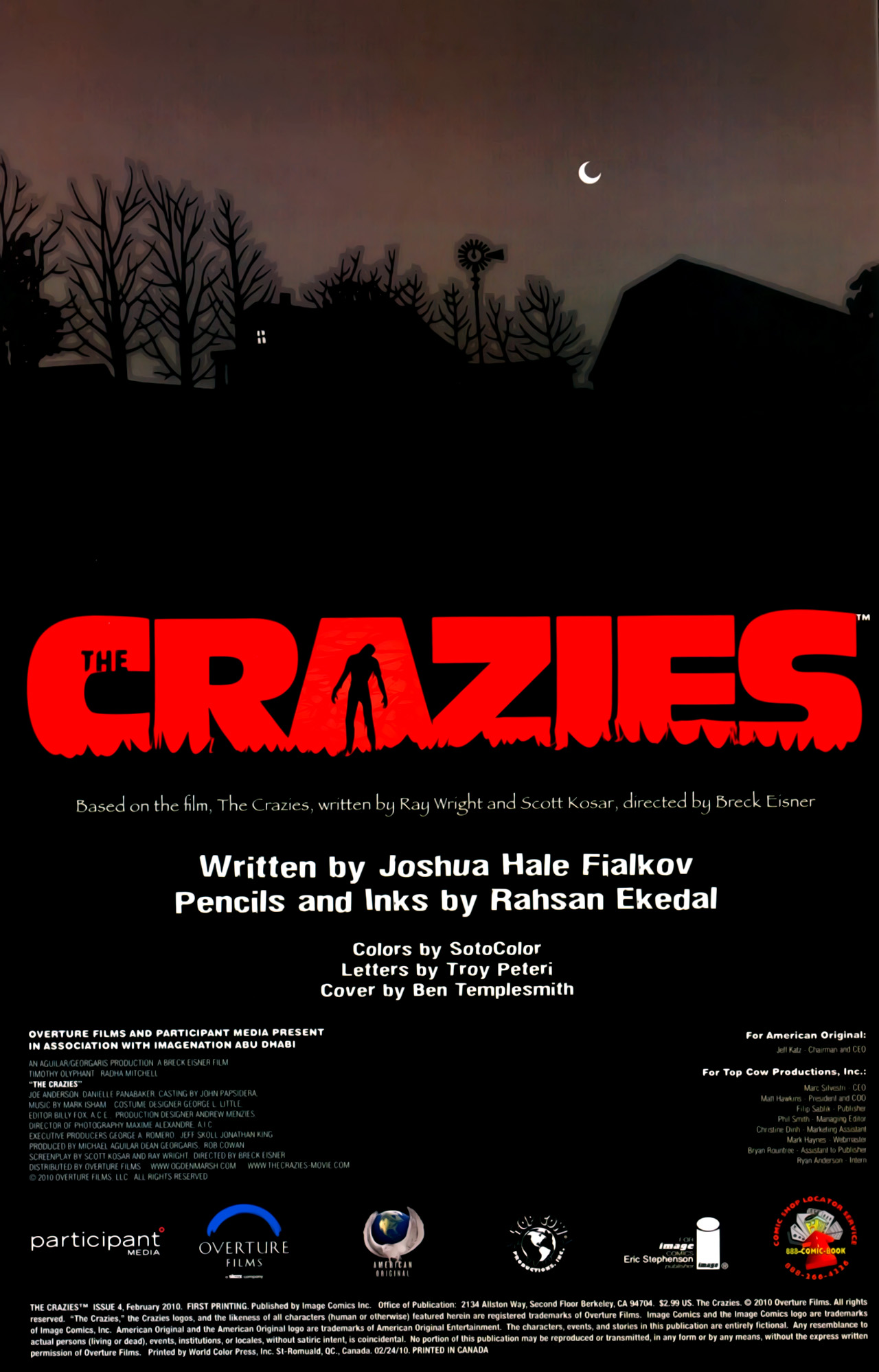 Read online The Crazies comic -  Issue #1 - 2
