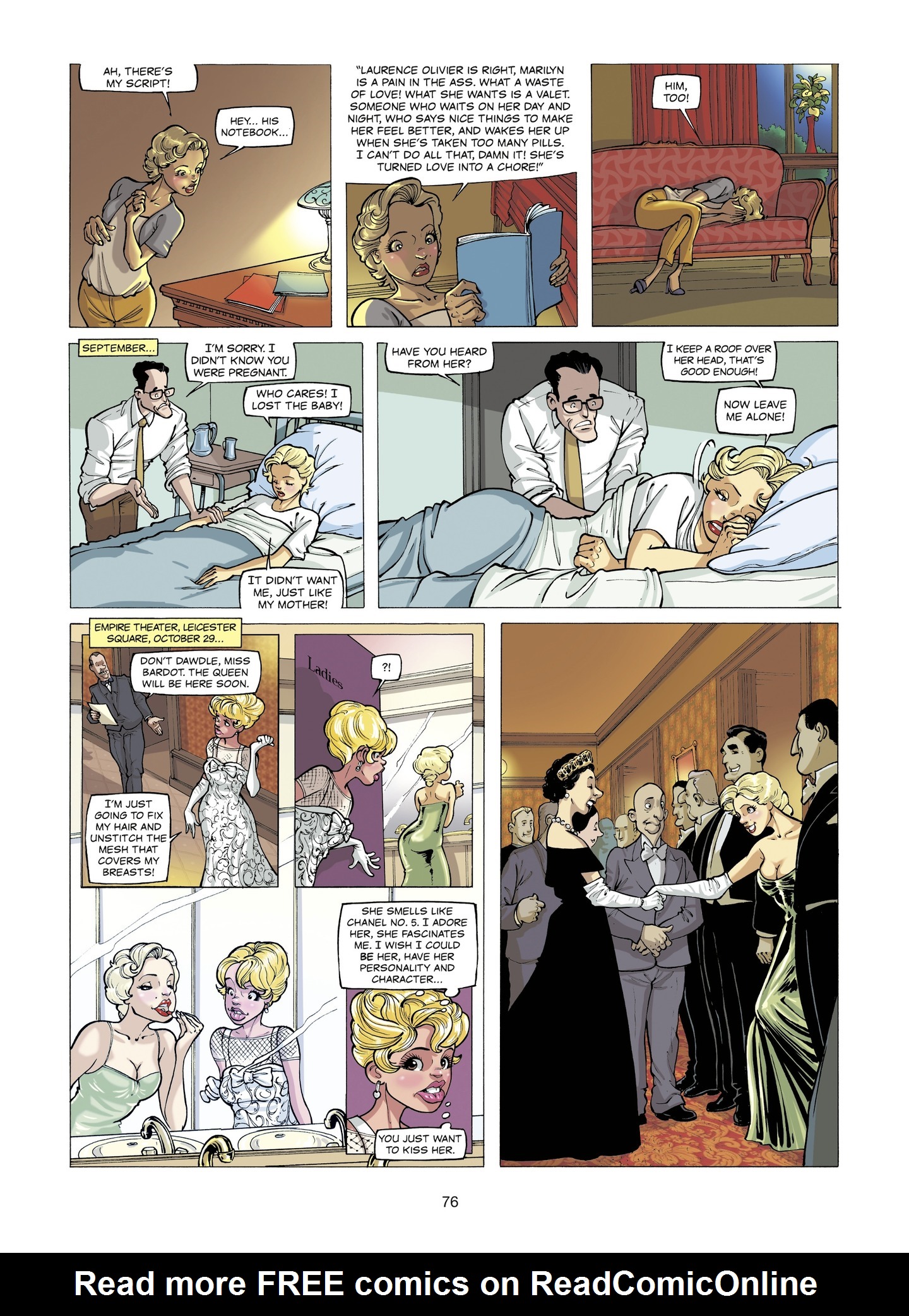 Read online The Stars of History: Marilyn Monroe comic -  Issue # TPB - 76