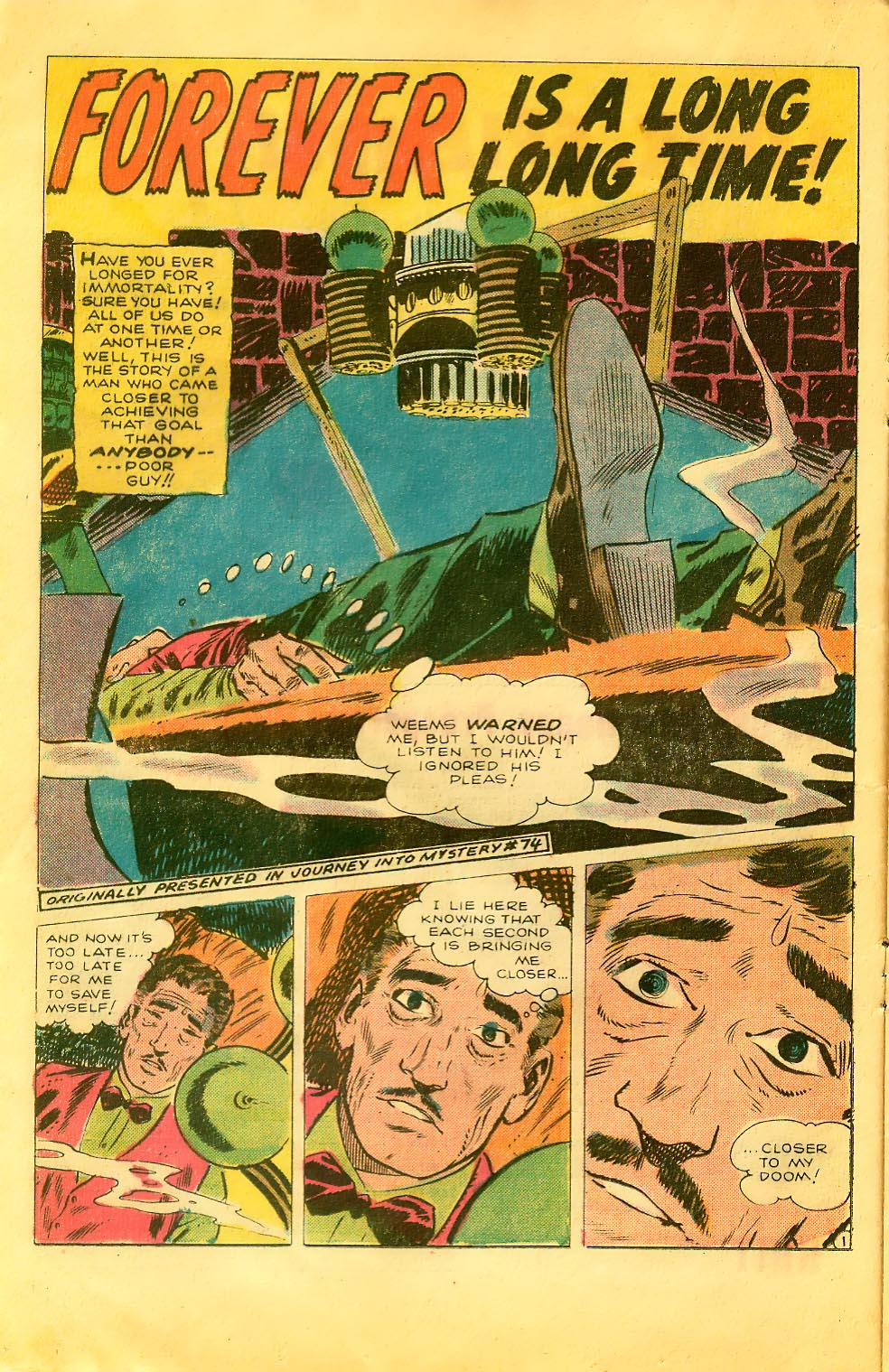 Read online Journey Into Mystery (1972) comic -  Issue #18 - 16
