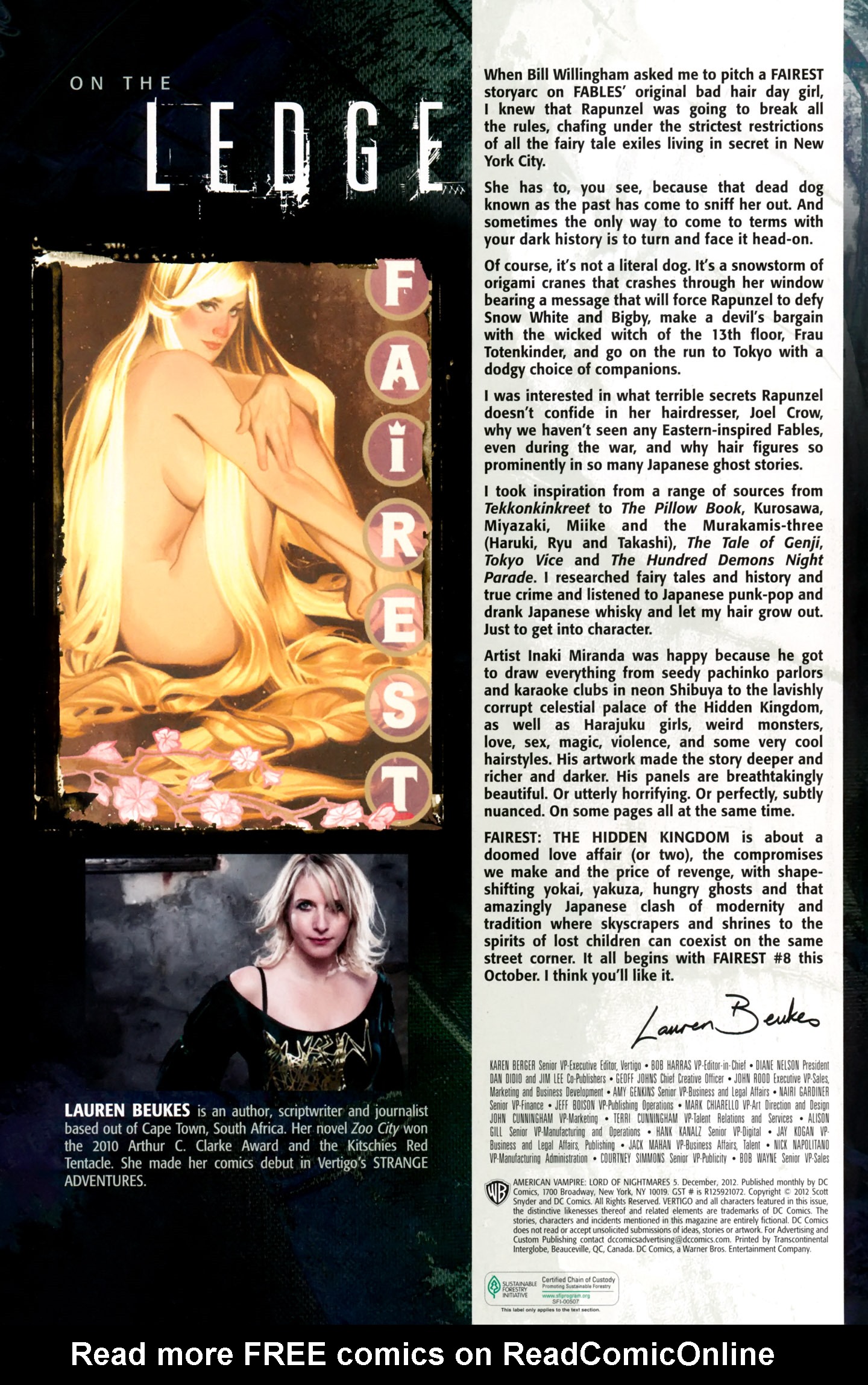 Read online American Vampire: Lord of Nightmares comic -  Issue #5 - 32