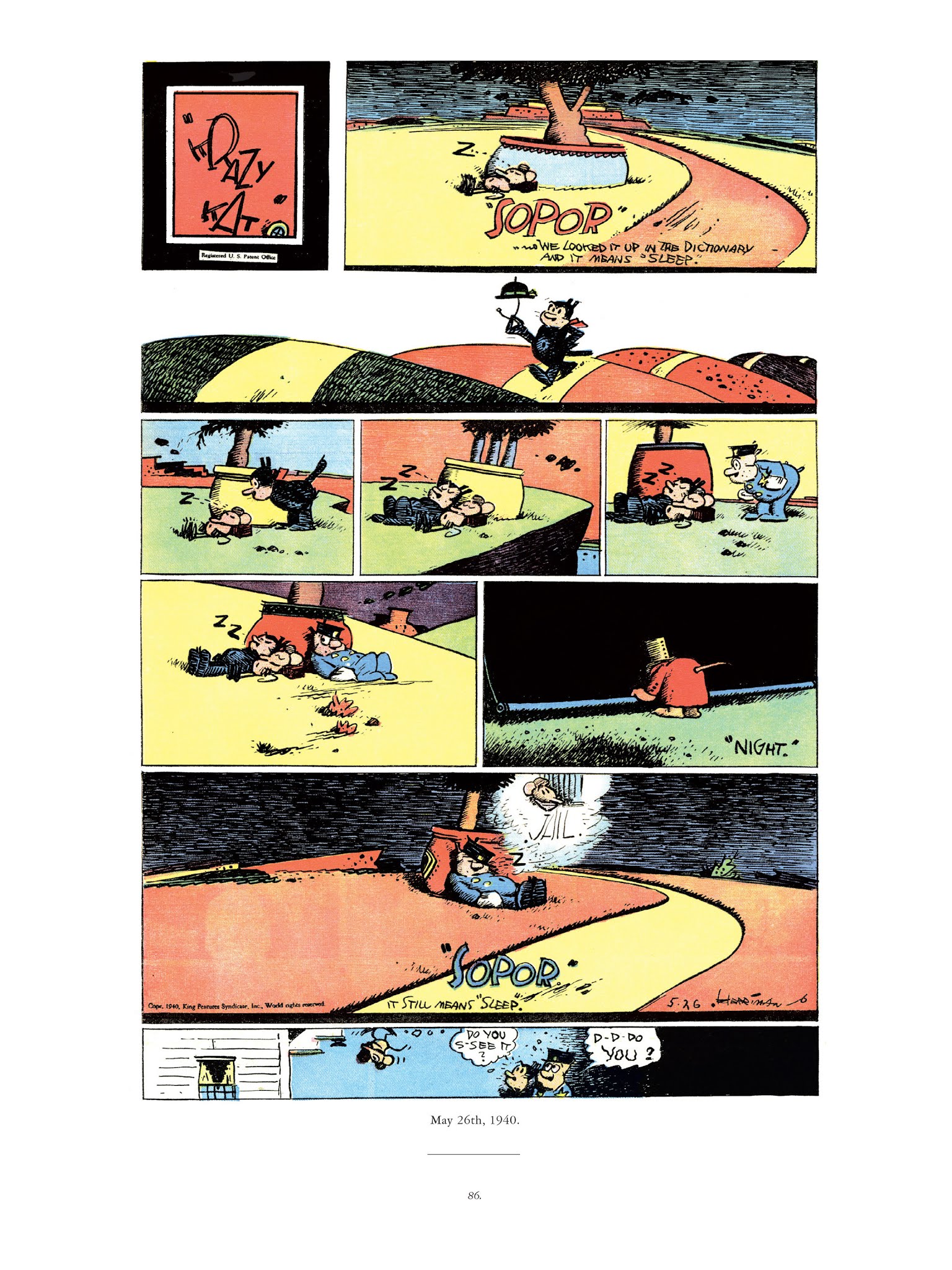 Read online Krazy & Ignatz comic -  Issue # TPB 11 - 86