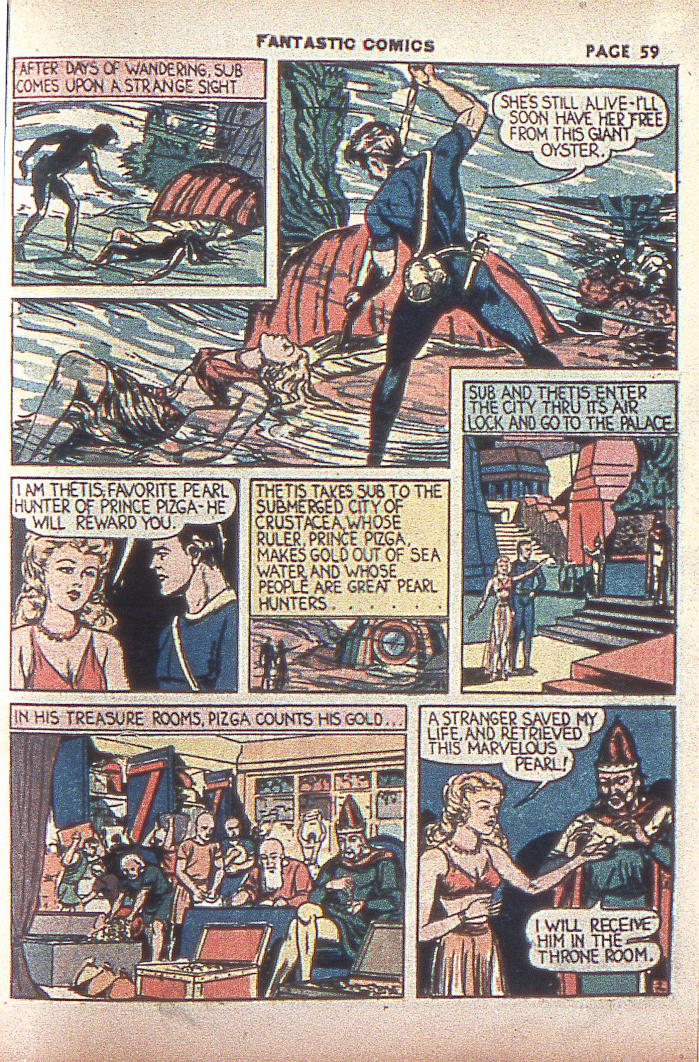 Read online Fantastic Comics comic -  Issue #4 - 60