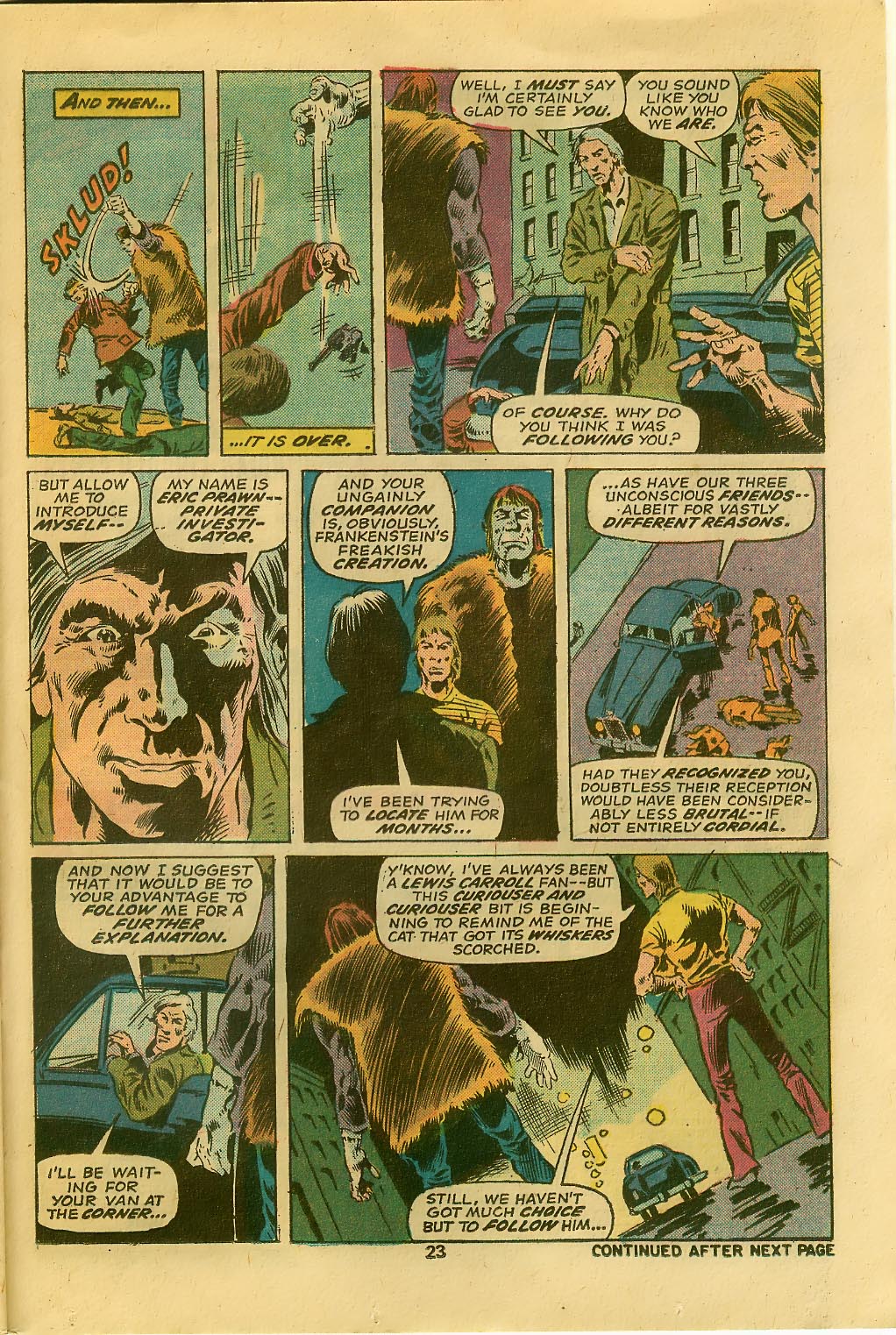 Read online Frankenstein (1973) comic -  Issue #14 - 16